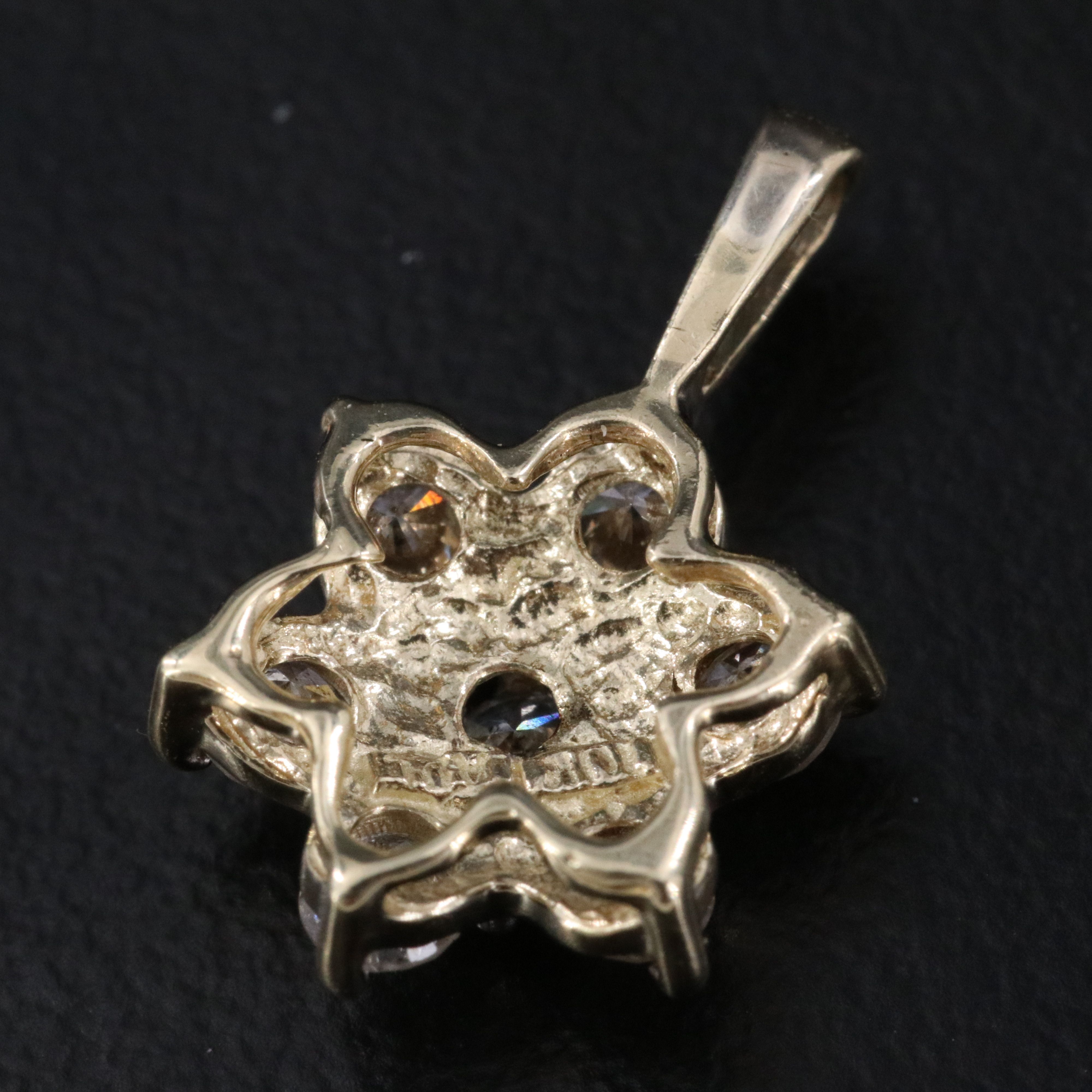 10K 0.50 CTW Diamond Pendant