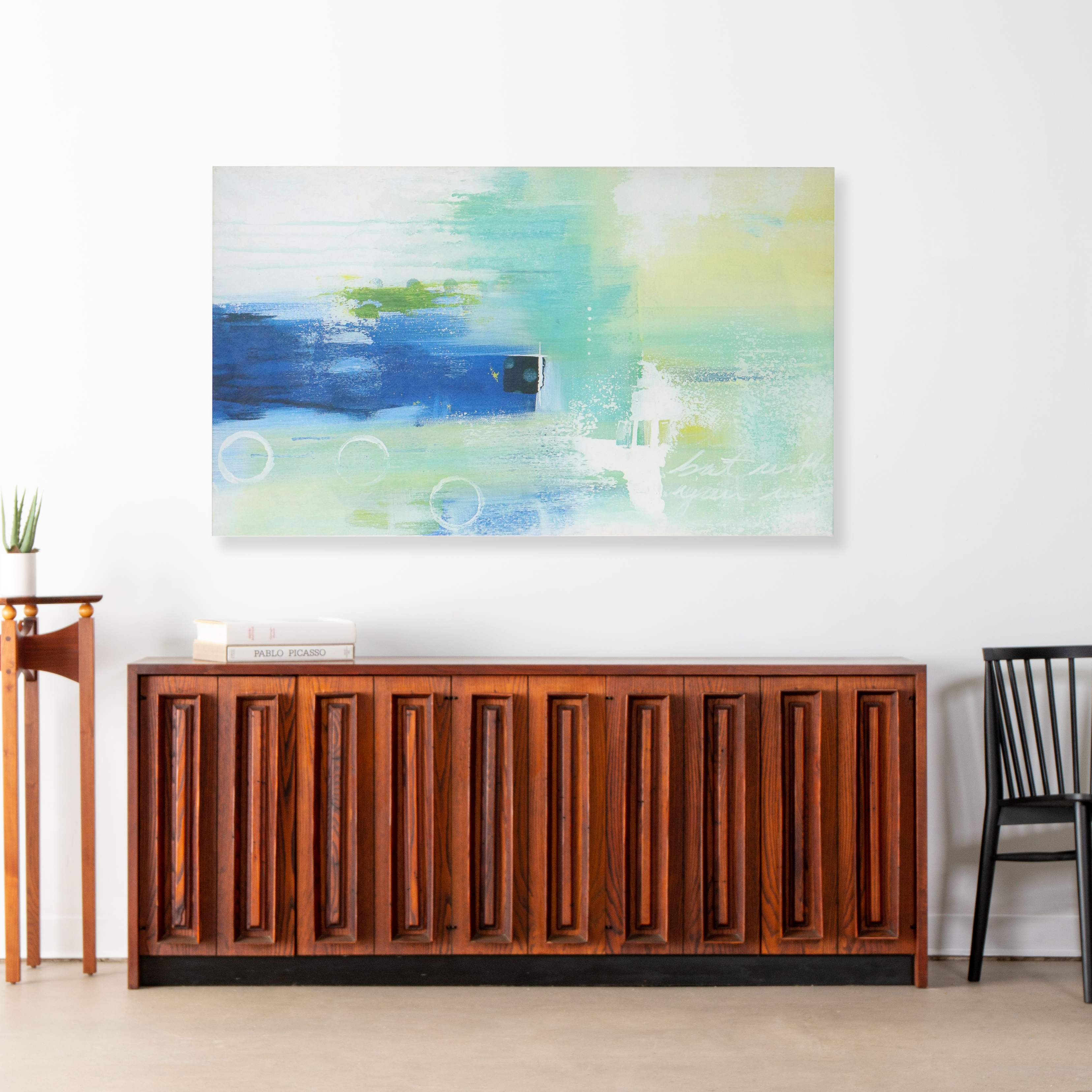 Large-Scale Abstract Giclée After Julie Hawkins "Swept Off My Feet II," 21st C.