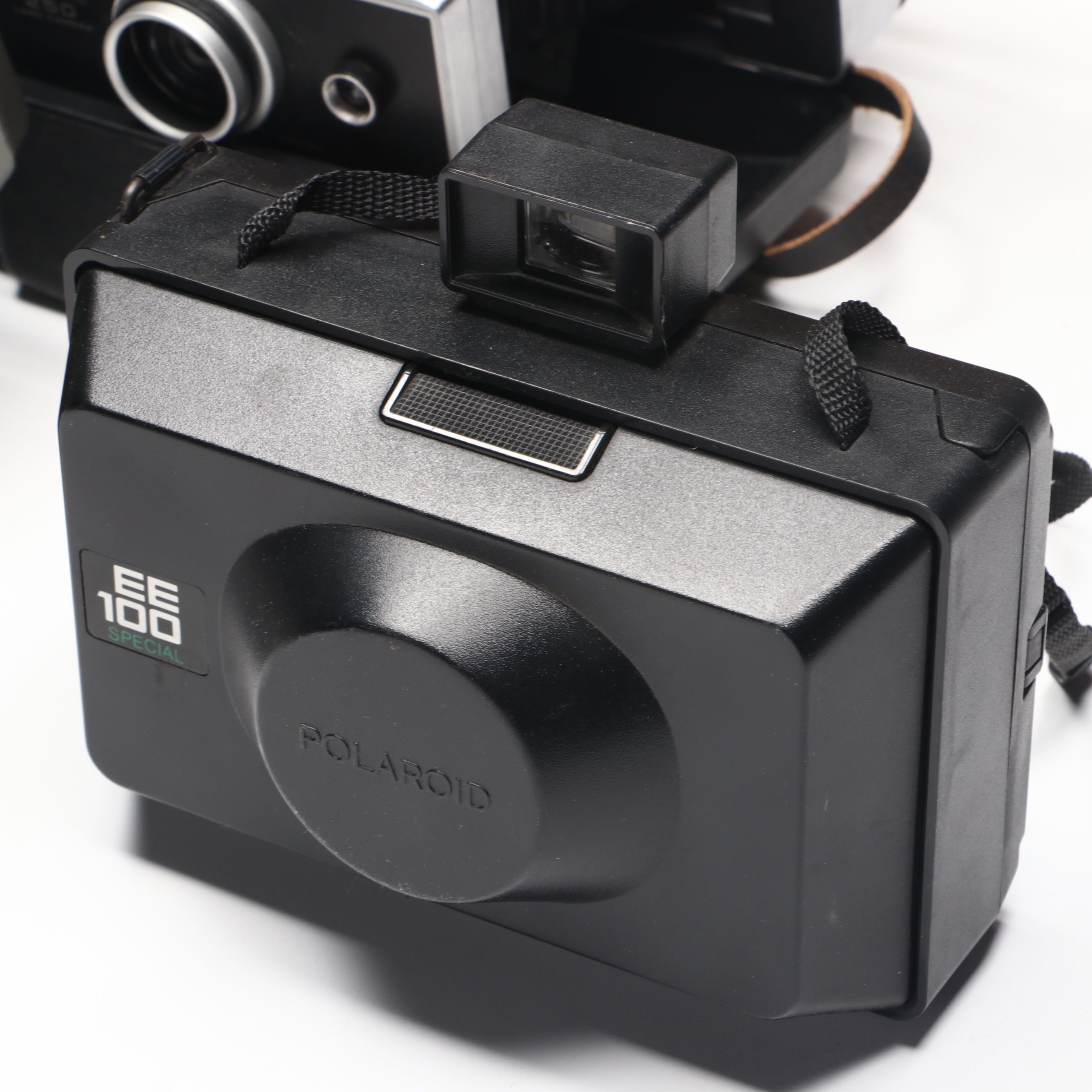 Polaroid Land Camera 150 in Case with More Folding Cameras, Mid to Late 20th C.