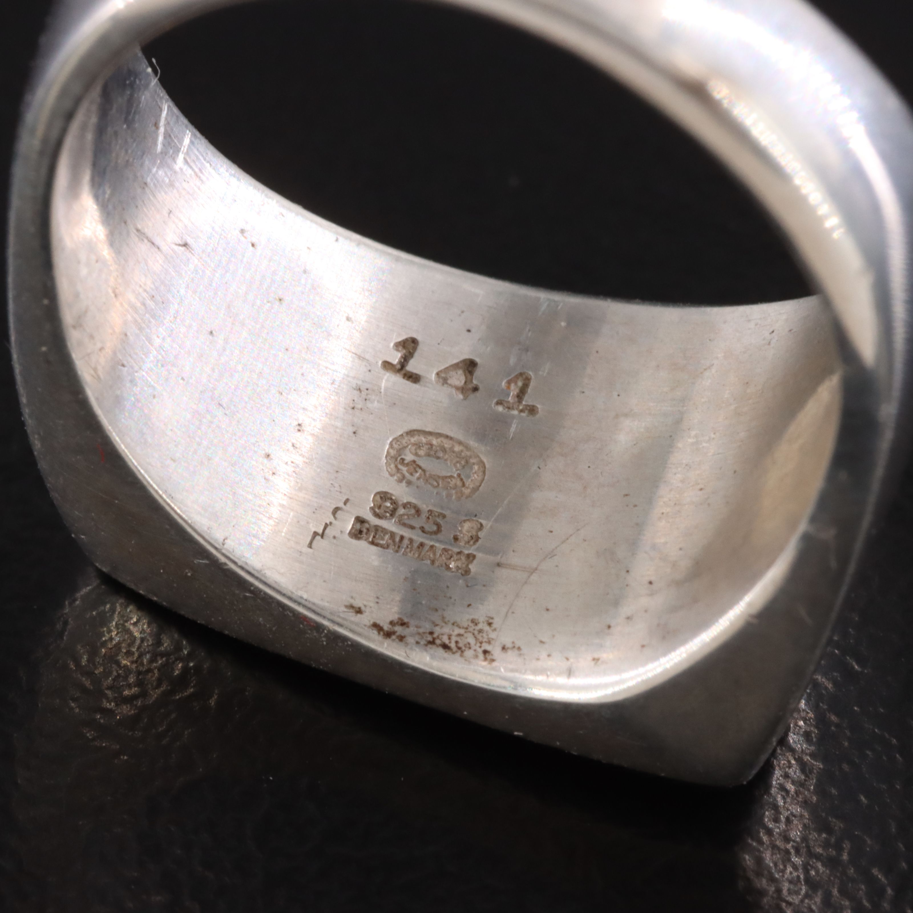 Modernist Henning Koppel for Georg Jensen Sterling Ring, No. 141