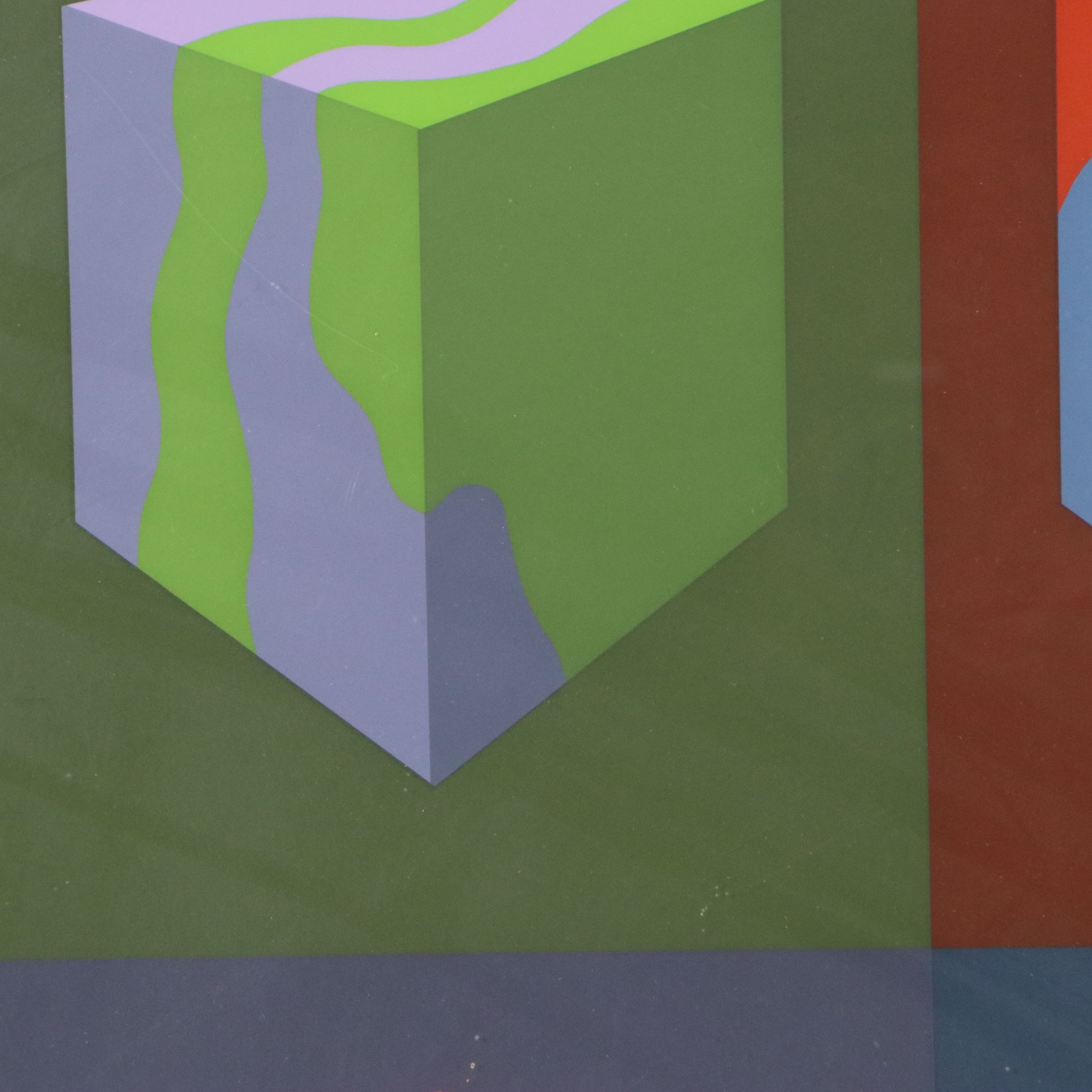 Marko Spalatin Serigraph "Six Cubes" with Signed Art Book, 1970