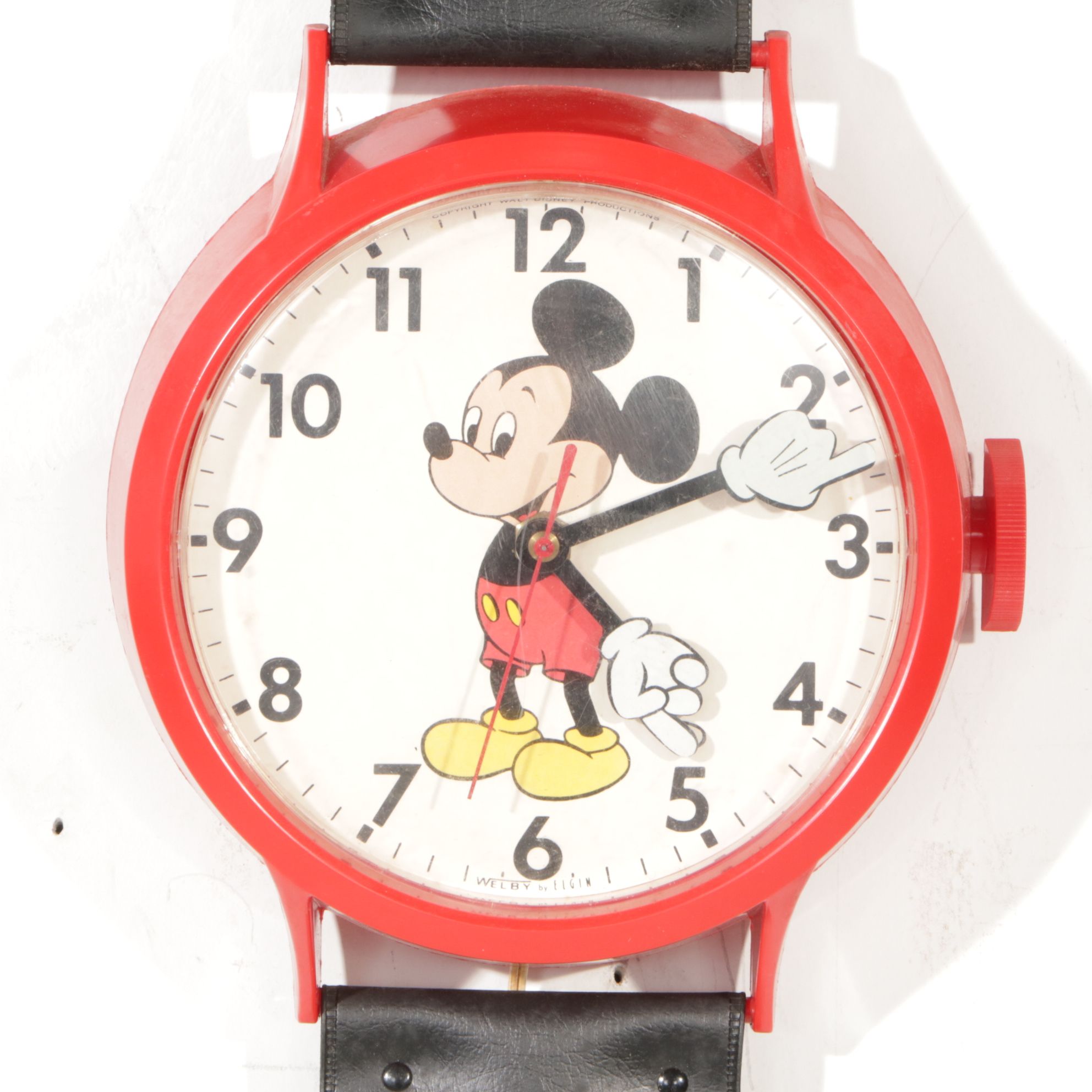 Oversized Mickey Mouse Wall Wristwatch by Elgin