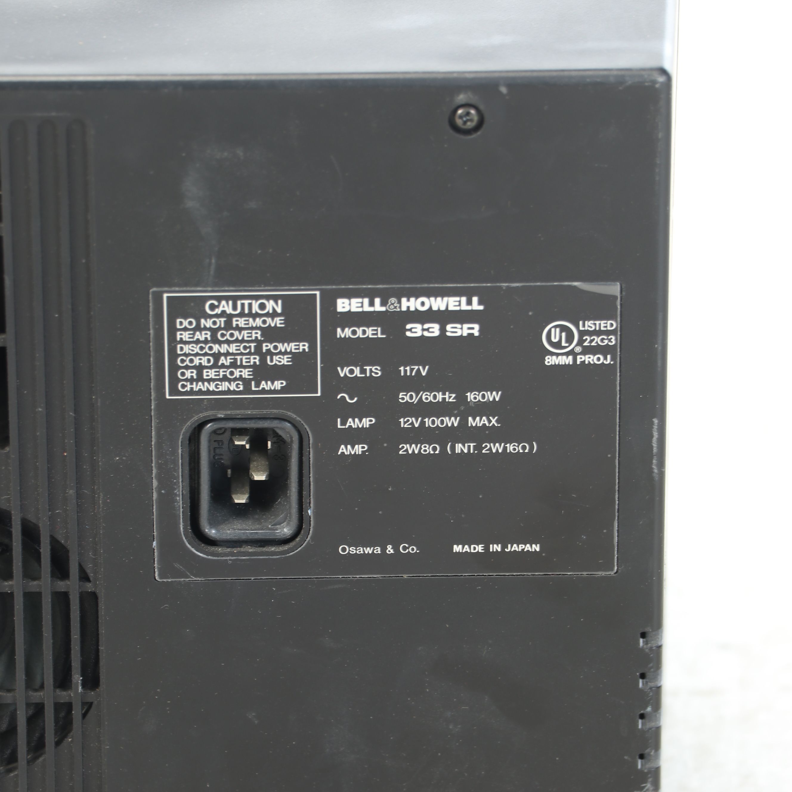 Bell & Howell 33SR Super 8 Film and Sound Projector