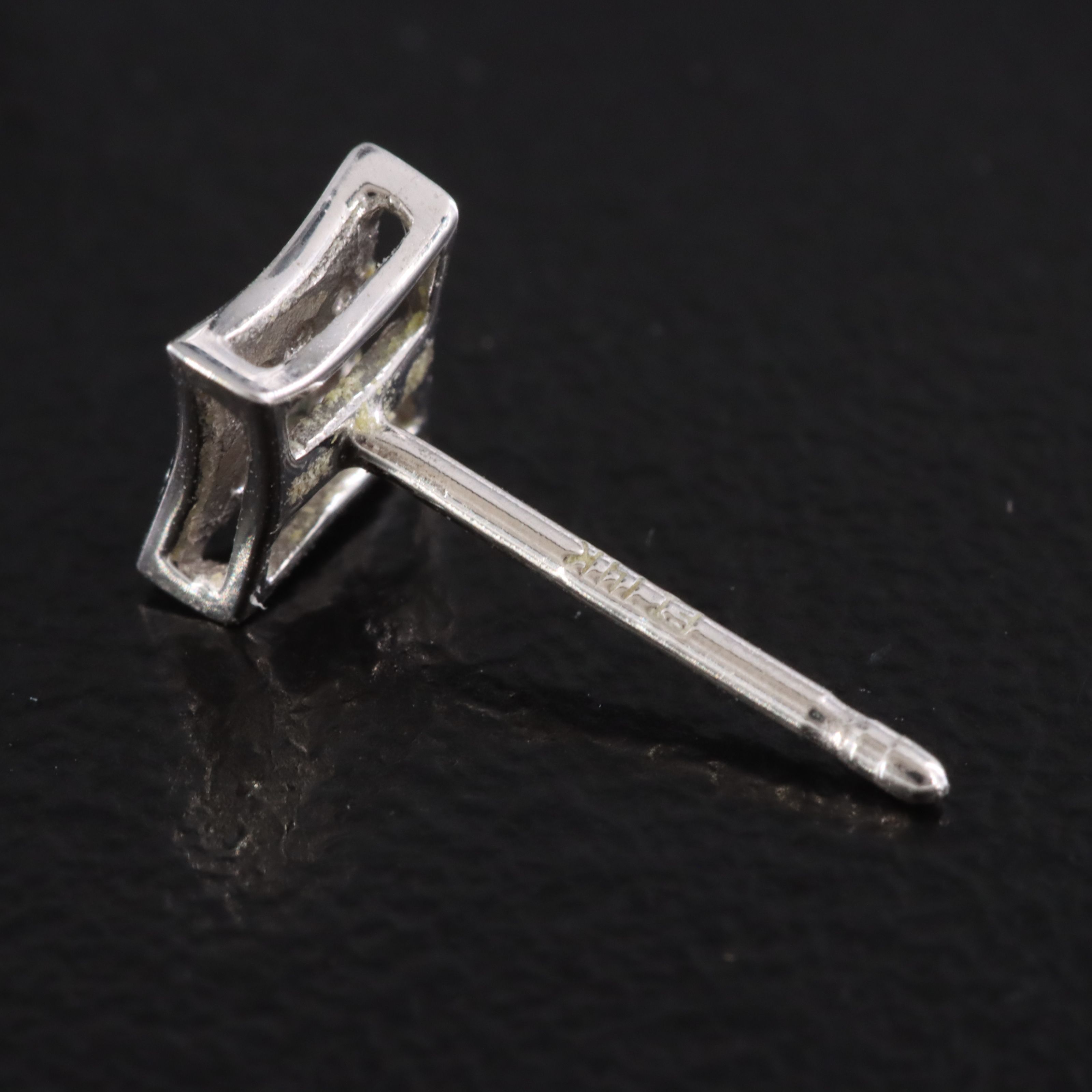 14K 0.06 CTW Diamond Square Stud Earrings