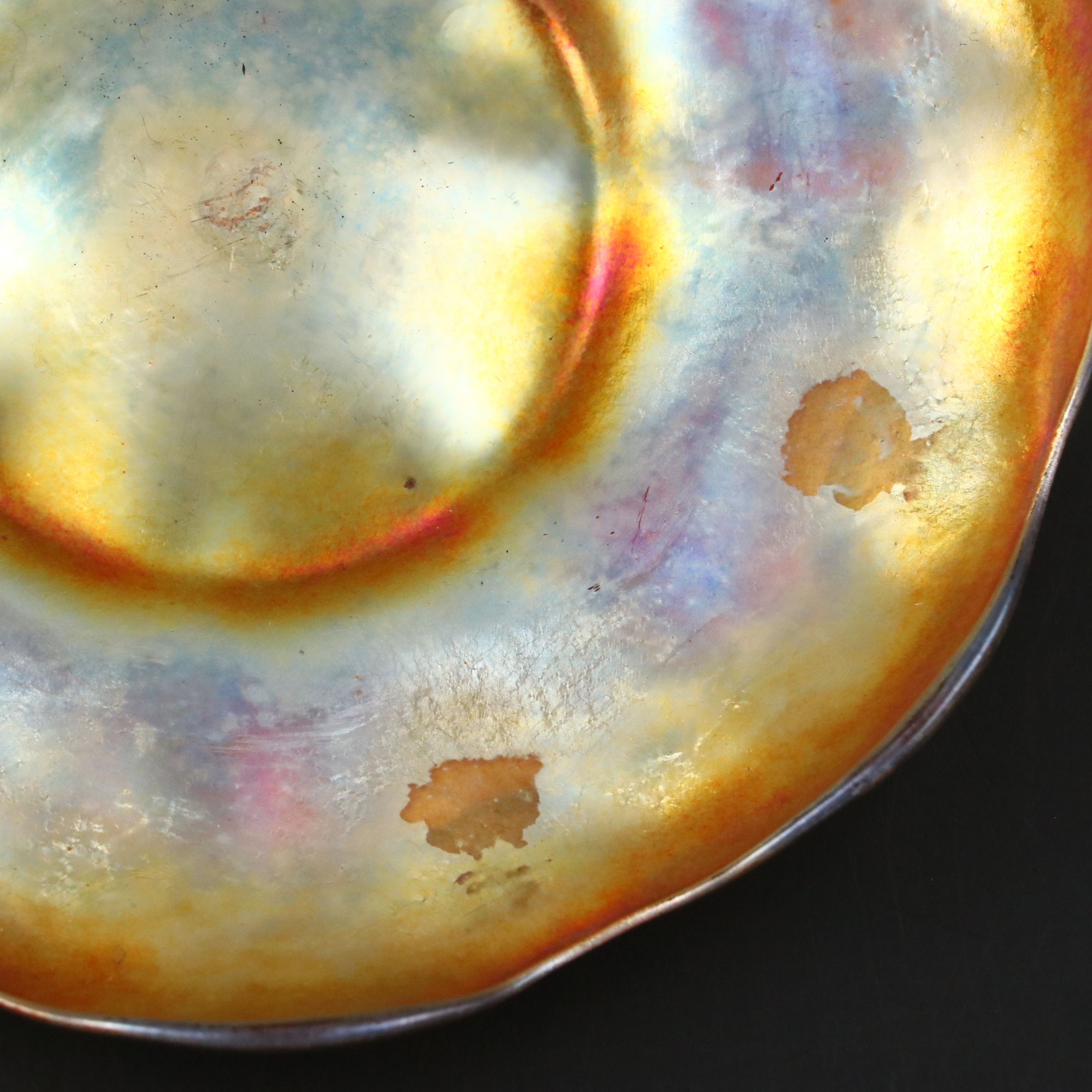 Louis Comfort Tiffany Favrile Art Glass Finger Bowls and Underplates