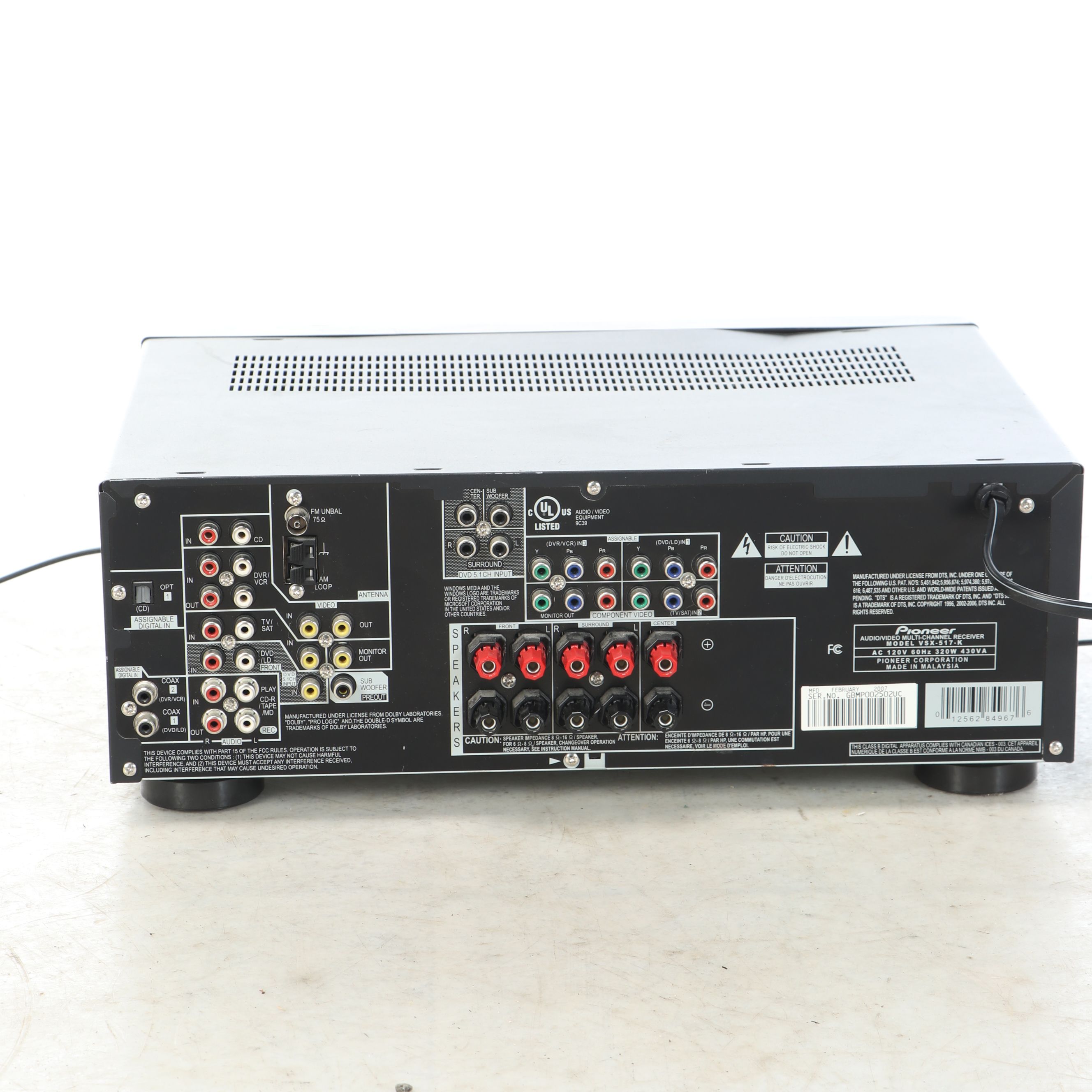 Pioneer Multichannel AV Receiver VSX-517, 2007
