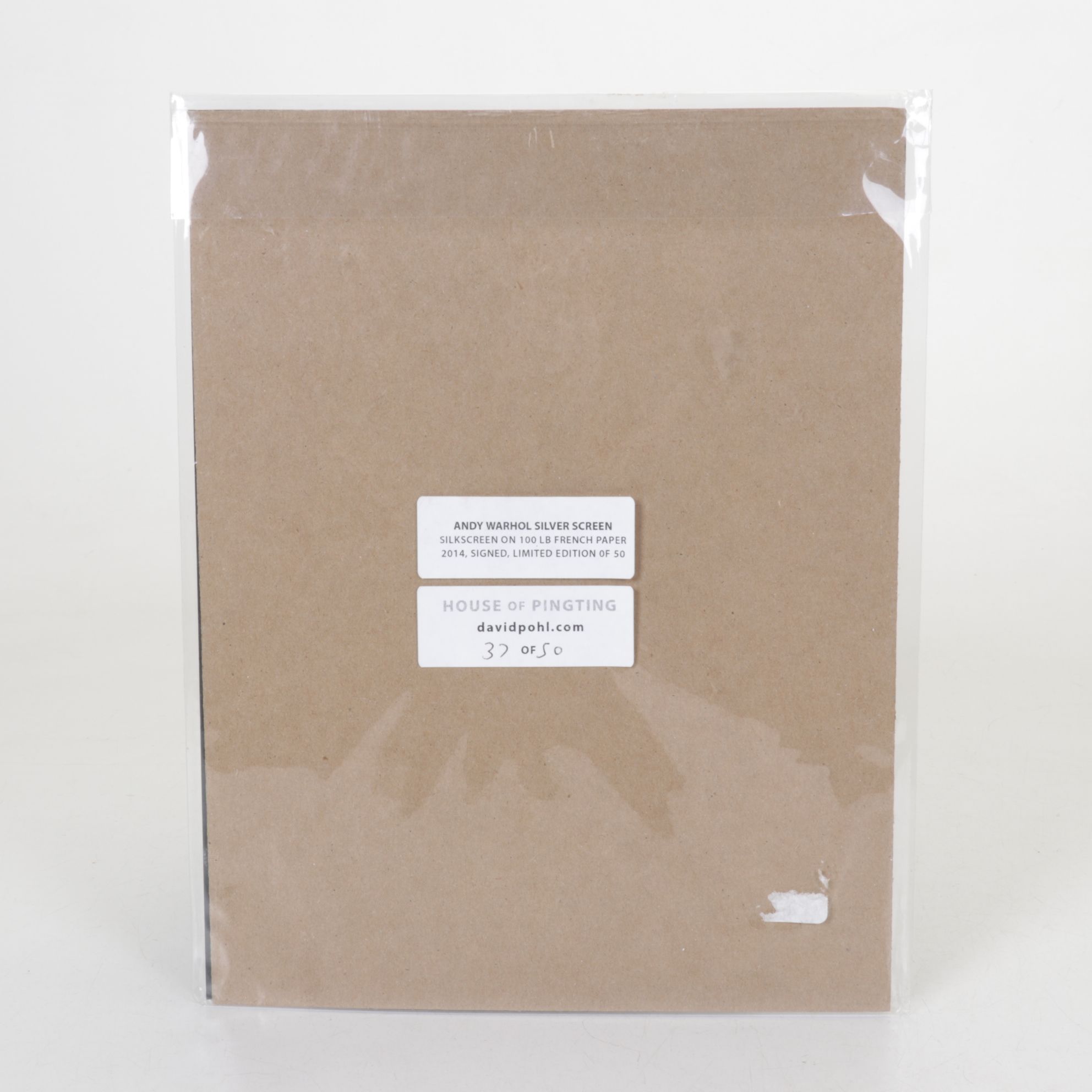 David Pohl Serigraph "Andy Warhol Silver Screen", 2014