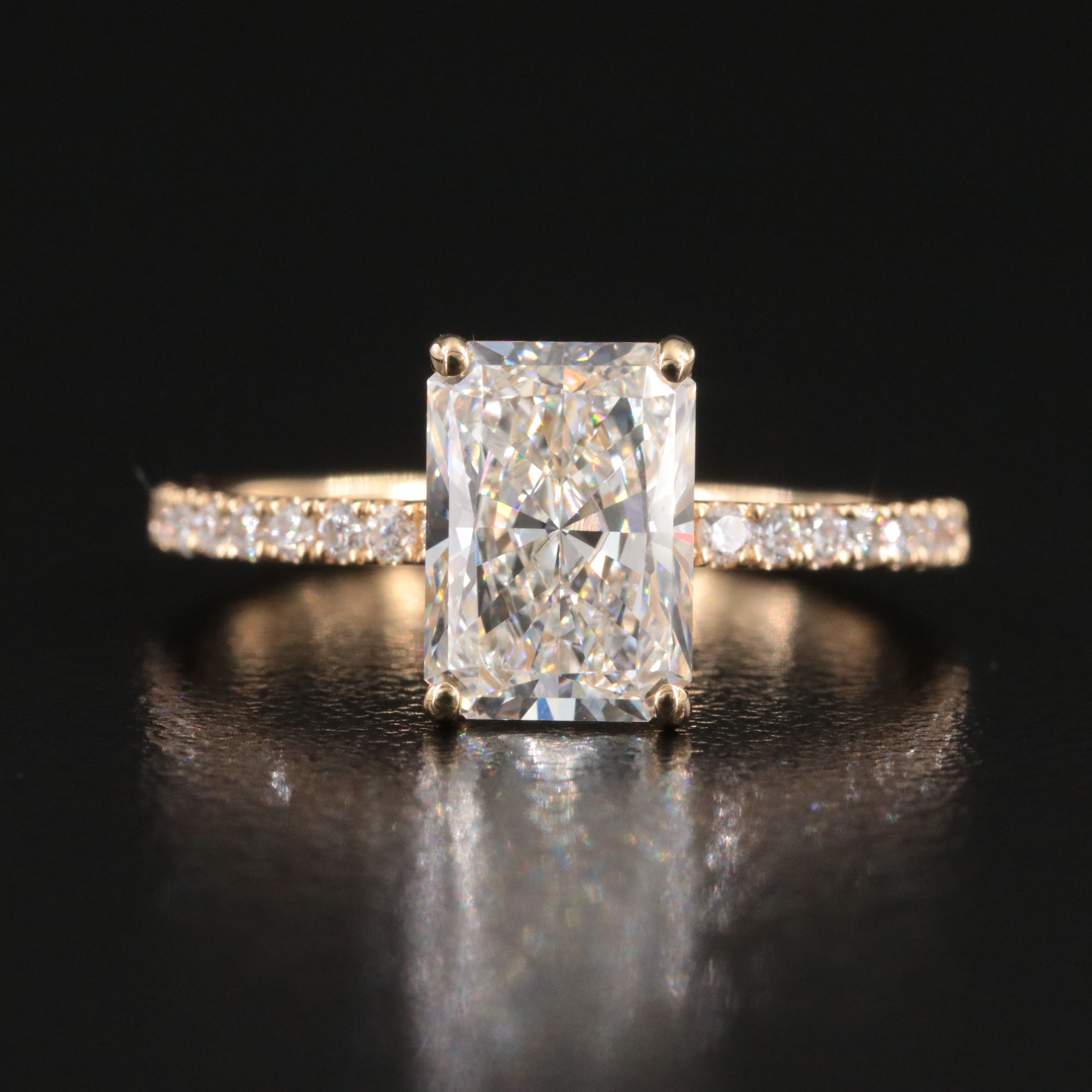 18K 2.21 CTW Lab Grown Diamond Ring with IGI Jewelry Report