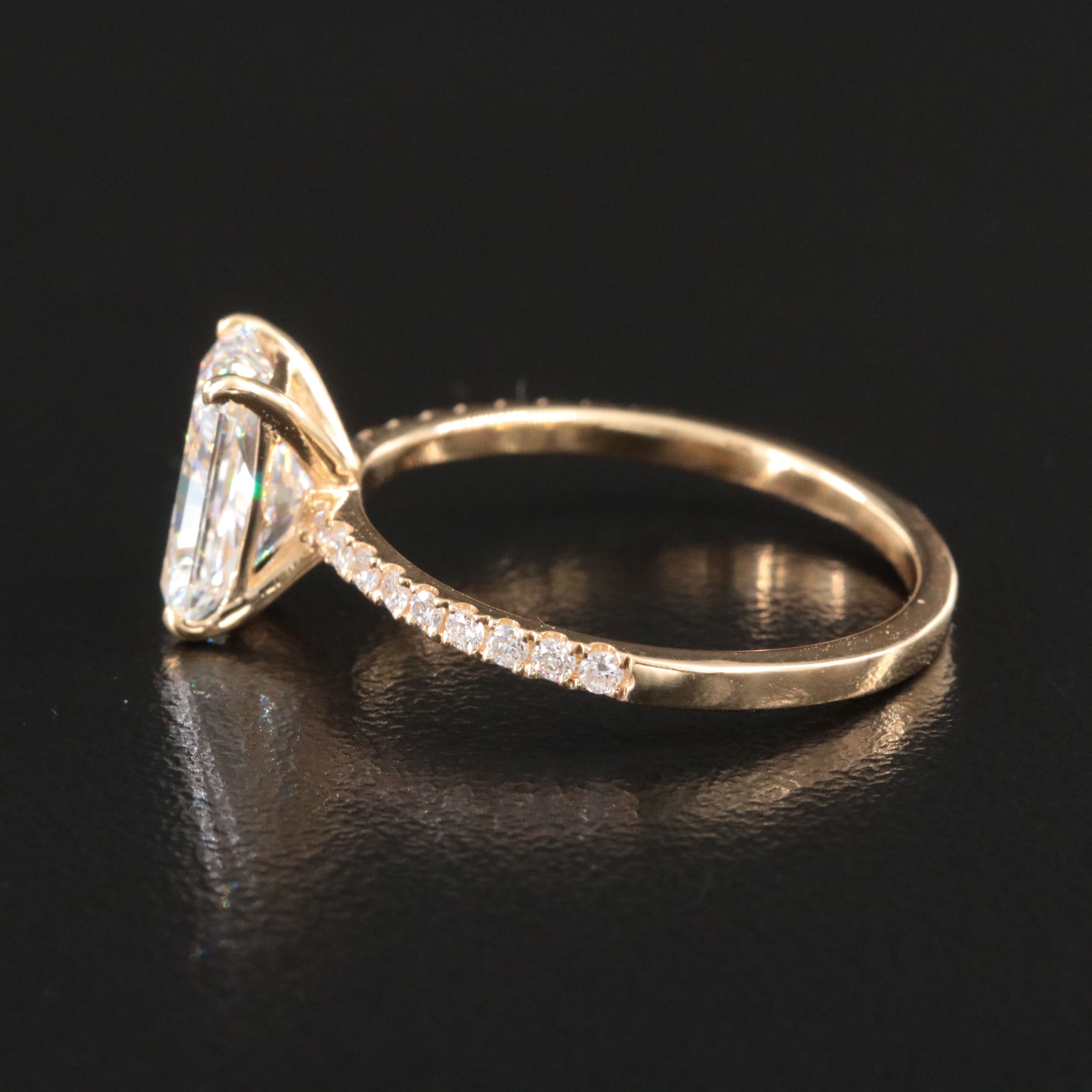 18K 2.21 CTW Lab Grown Diamond Ring with IGI Jewelry Report