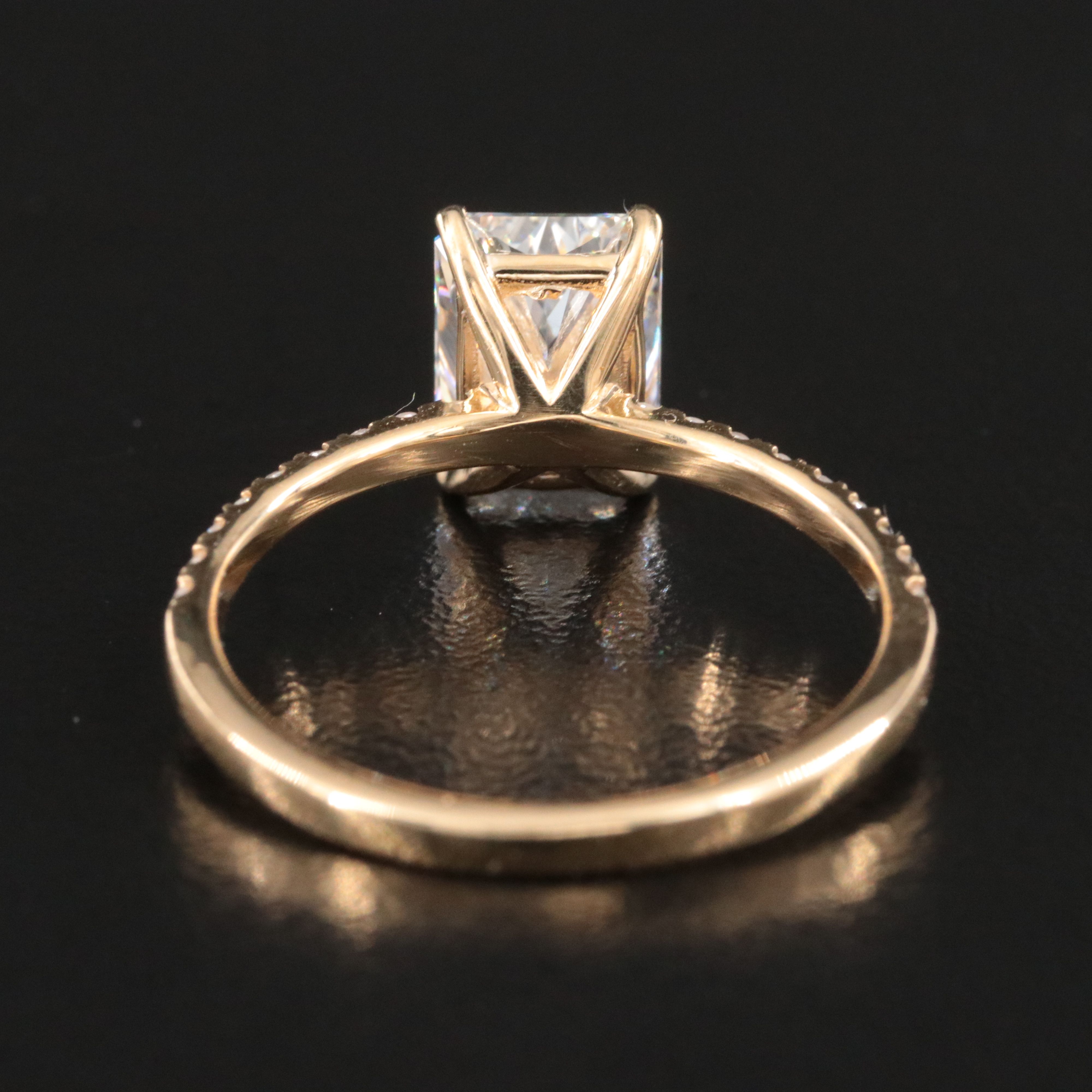 18K 2.21 CTW Lab Grown Diamond Ring with IGI Jewelry Report