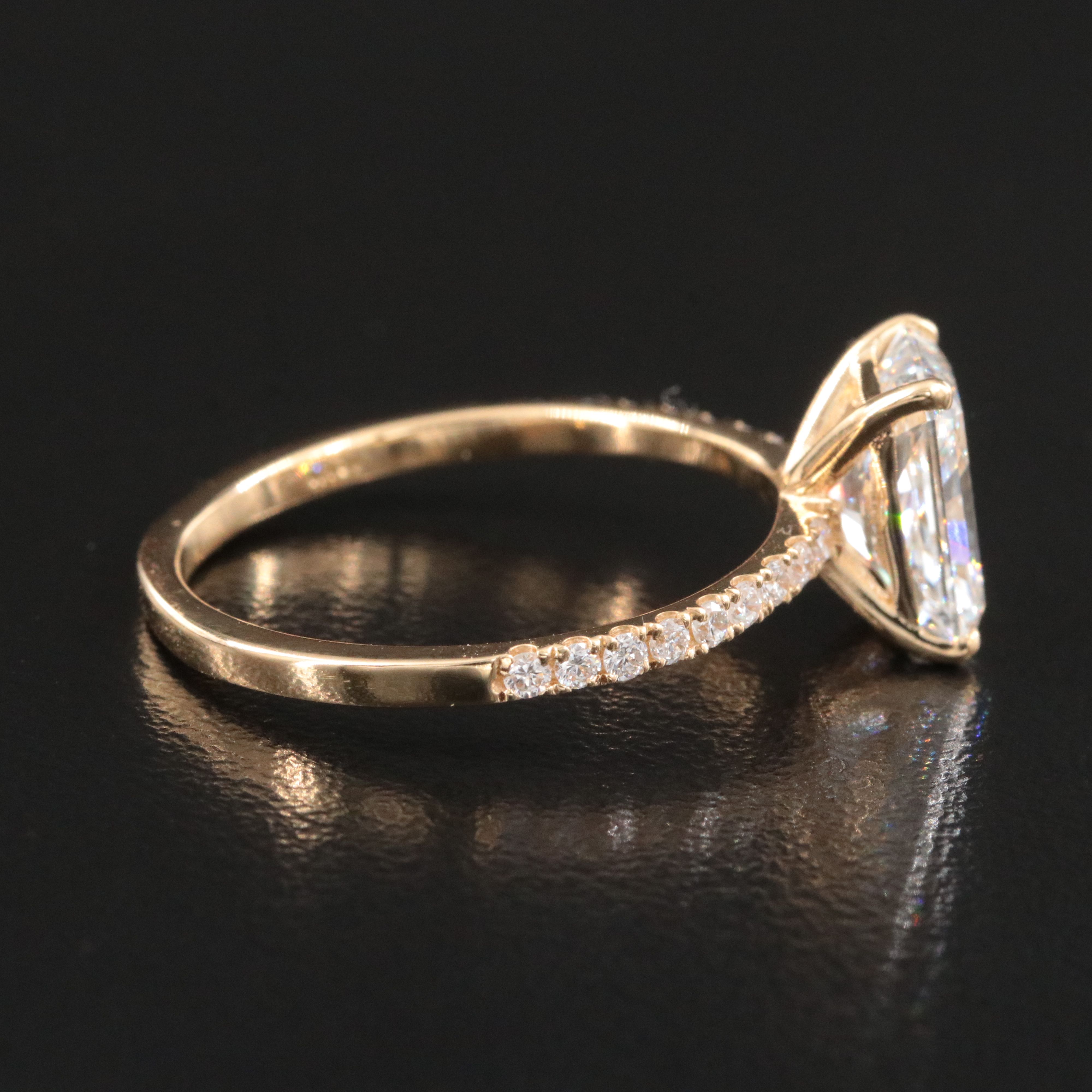 18K 2.21 CTW Lab Grown Diamond Ring with IGI Jewelry Report
