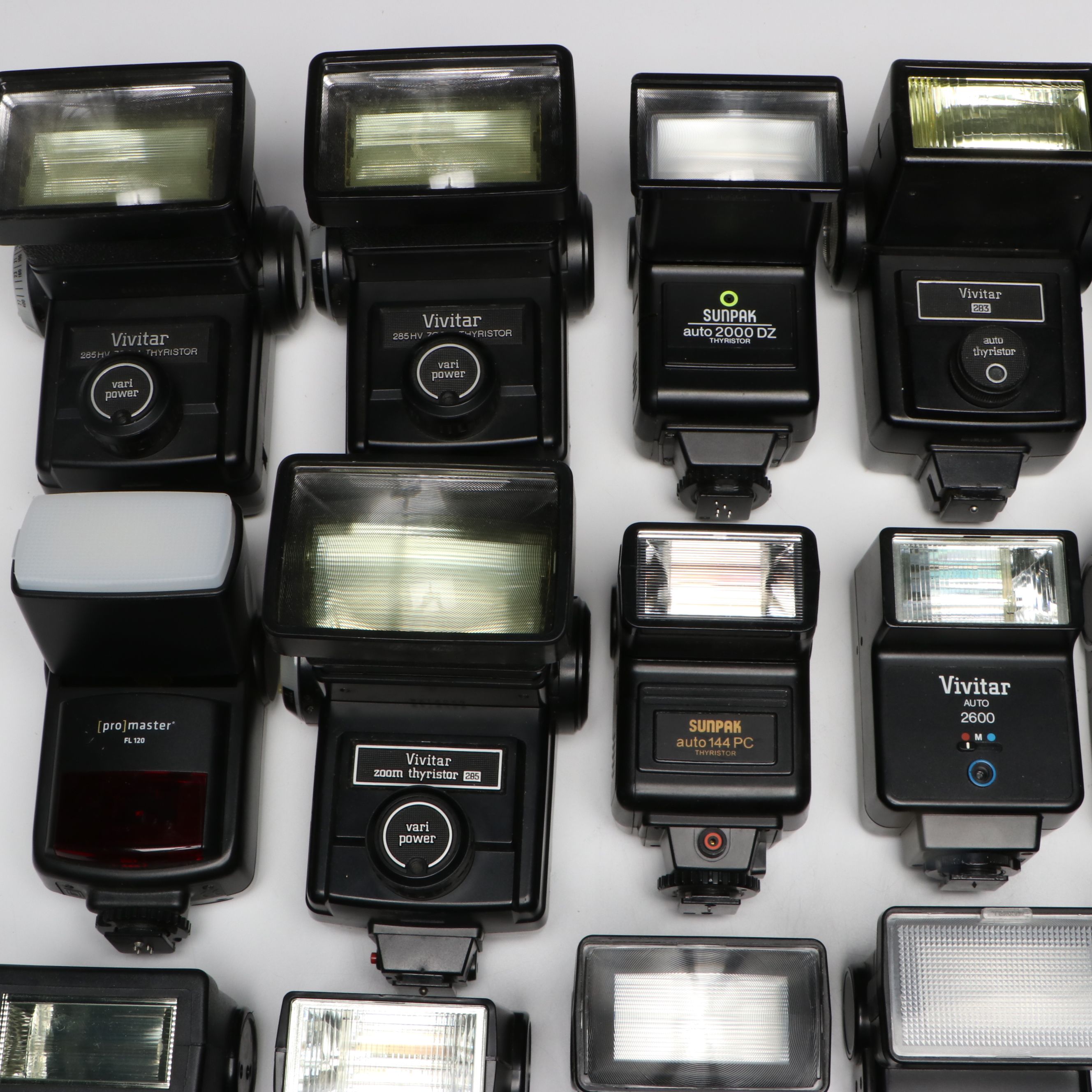Vivitar, Pentax, Yashica, Chinon, and More Camera Flashes