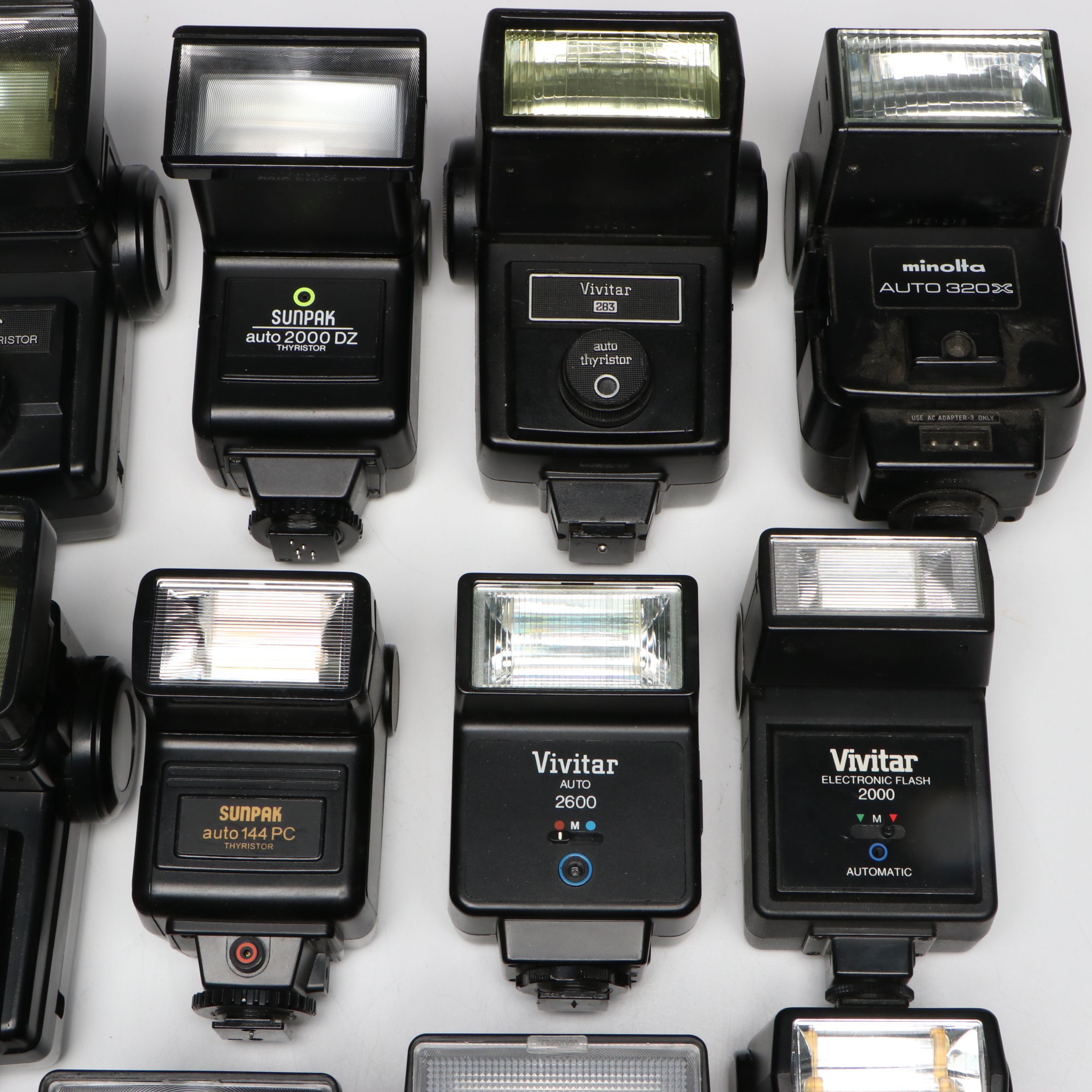 Vivitar, Pentax, Yashica, Chinon, and More Camera Flashes