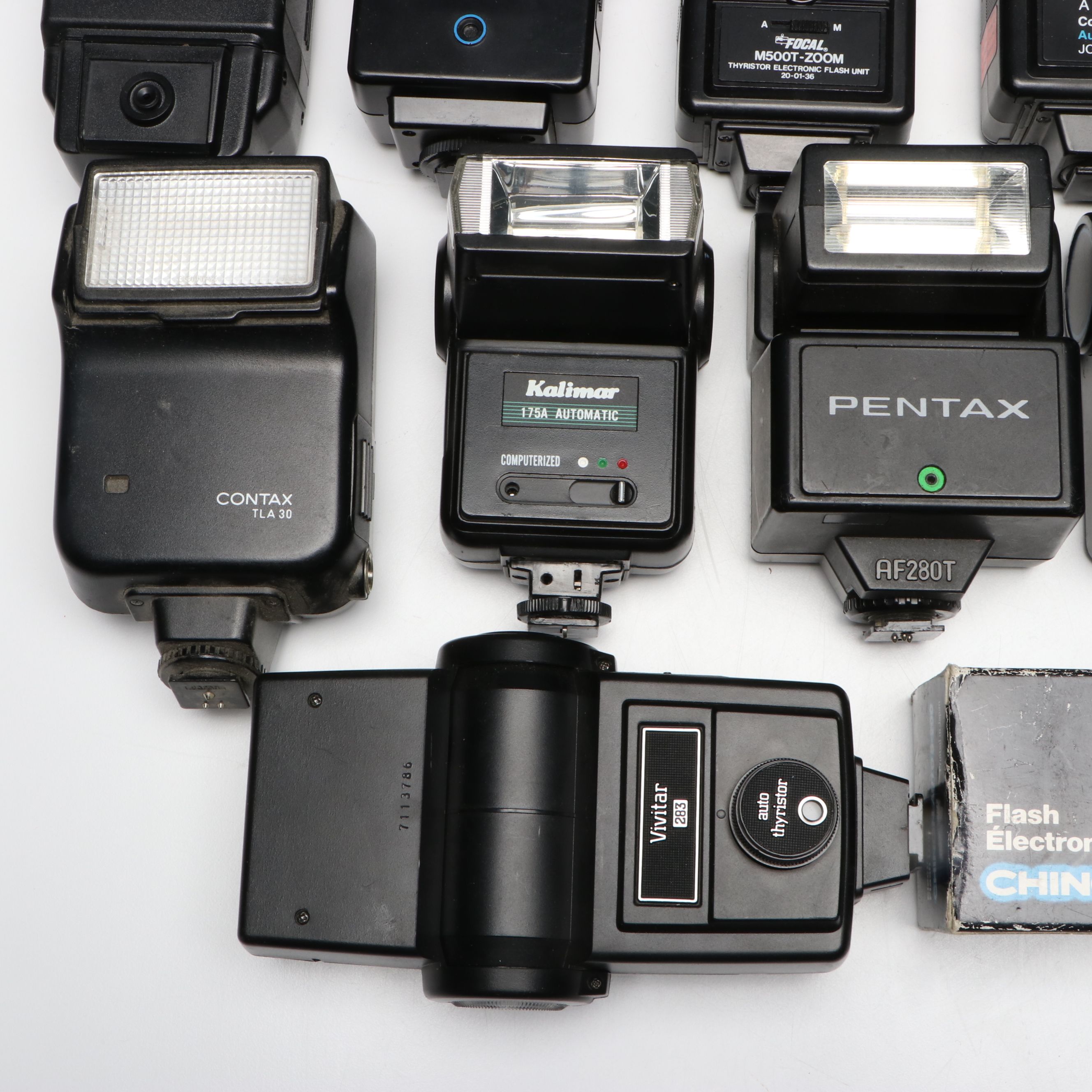 Vivitar, Pentax, Yashica, Chinon, and More Camera Flashes