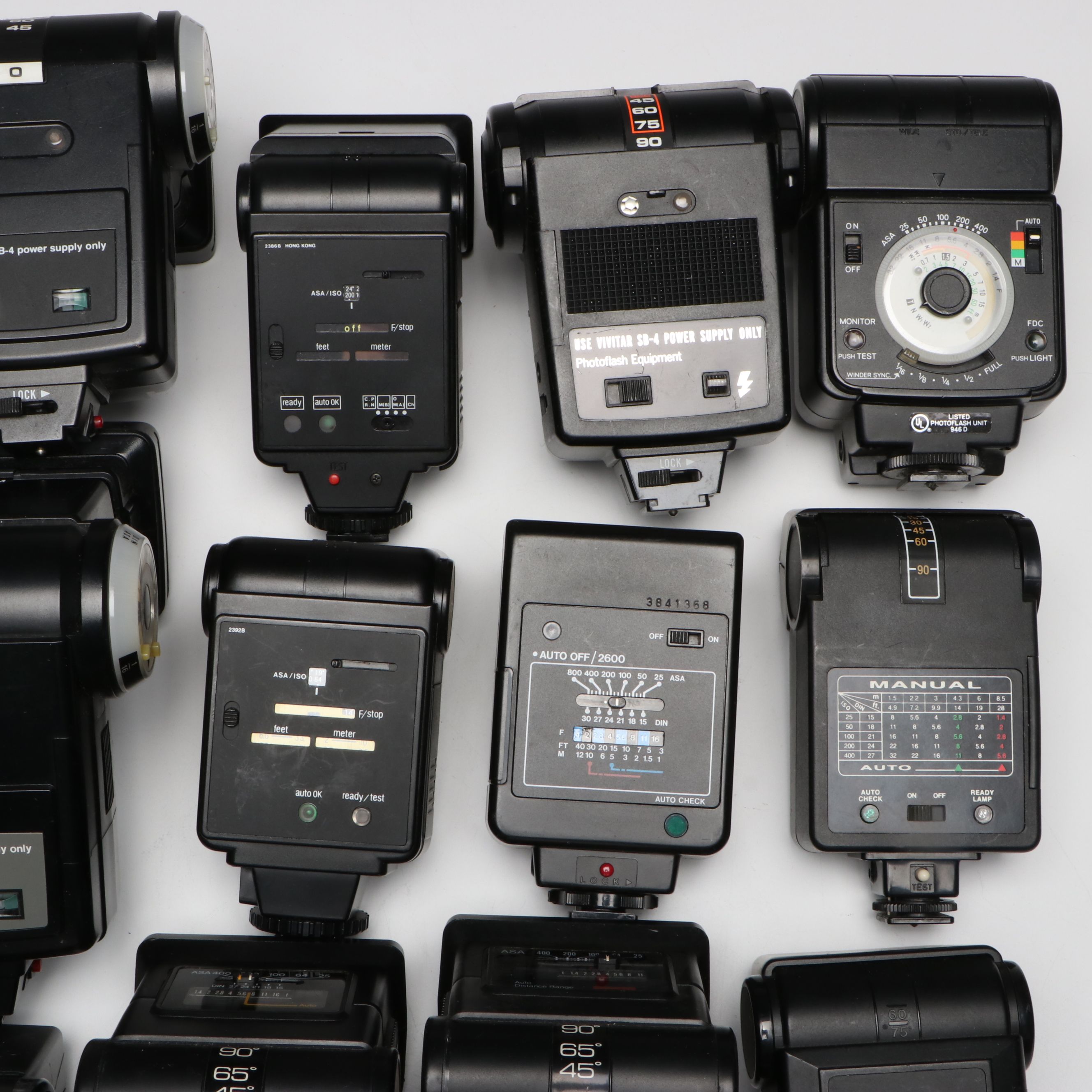 Vivitar, Pentax, Yashica, Chinon, and More Camera Flashes