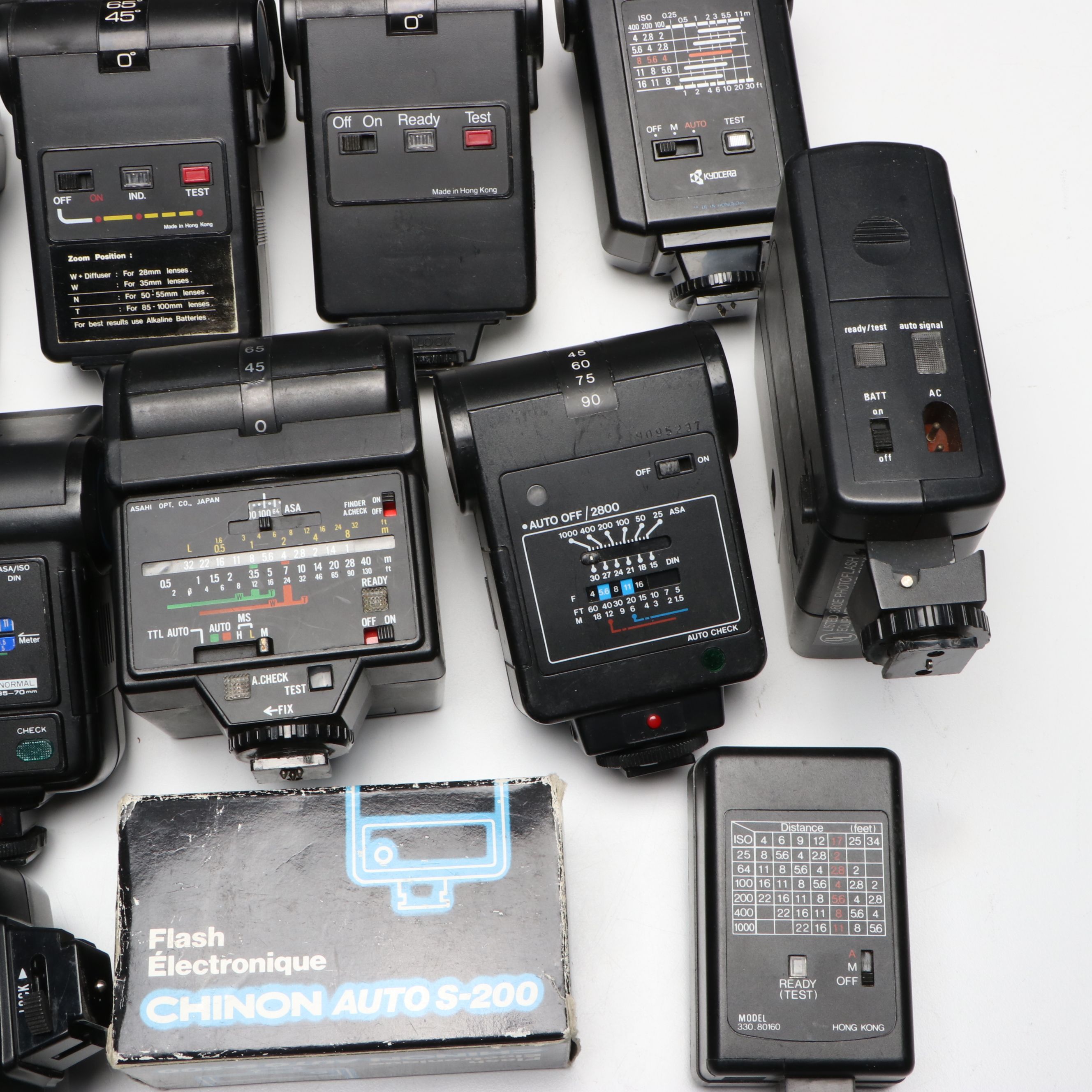 Vivitar, Pentax, Yashica, Chinon, and More Camera Flashes