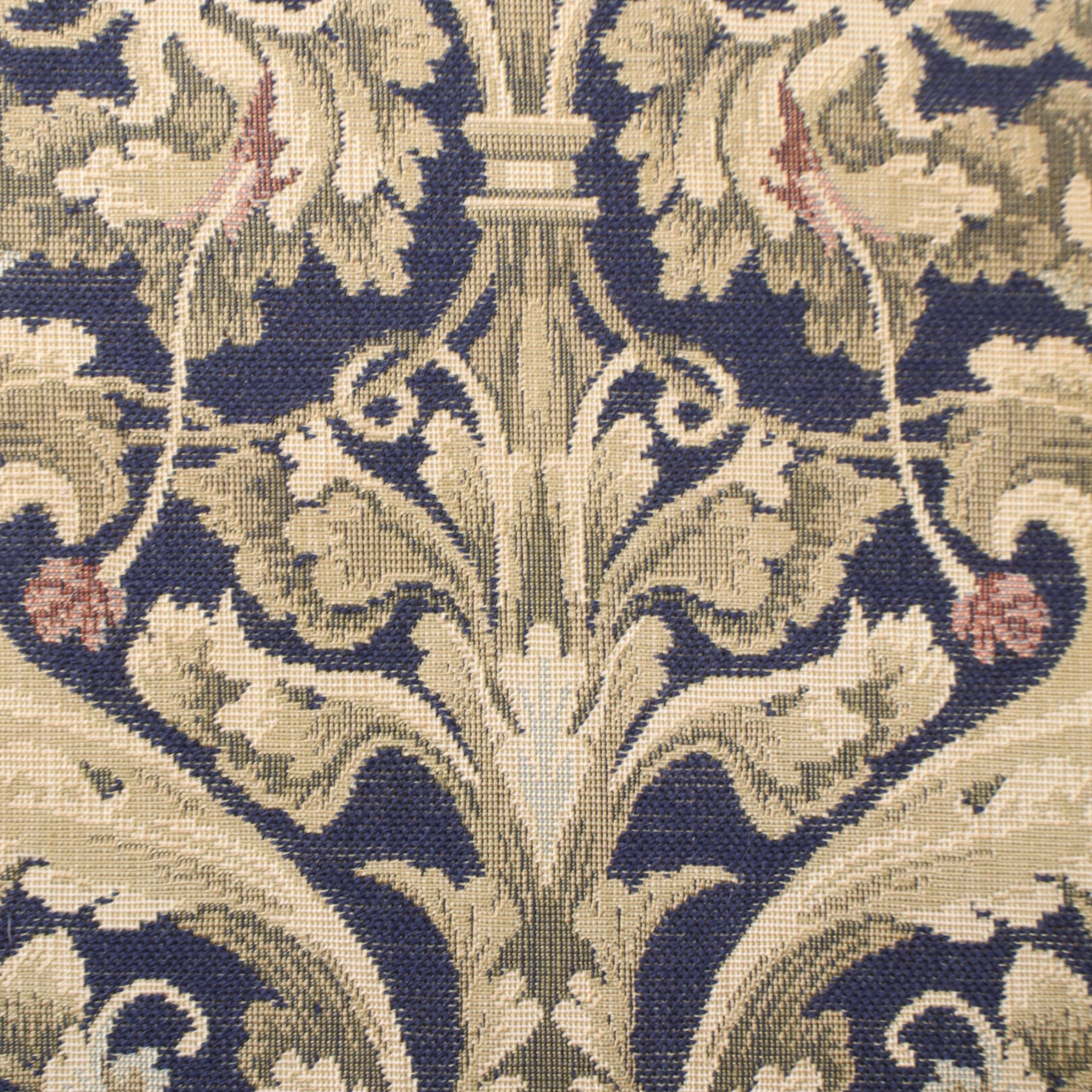 Chippendale Style Upholstered Wingback Armchair