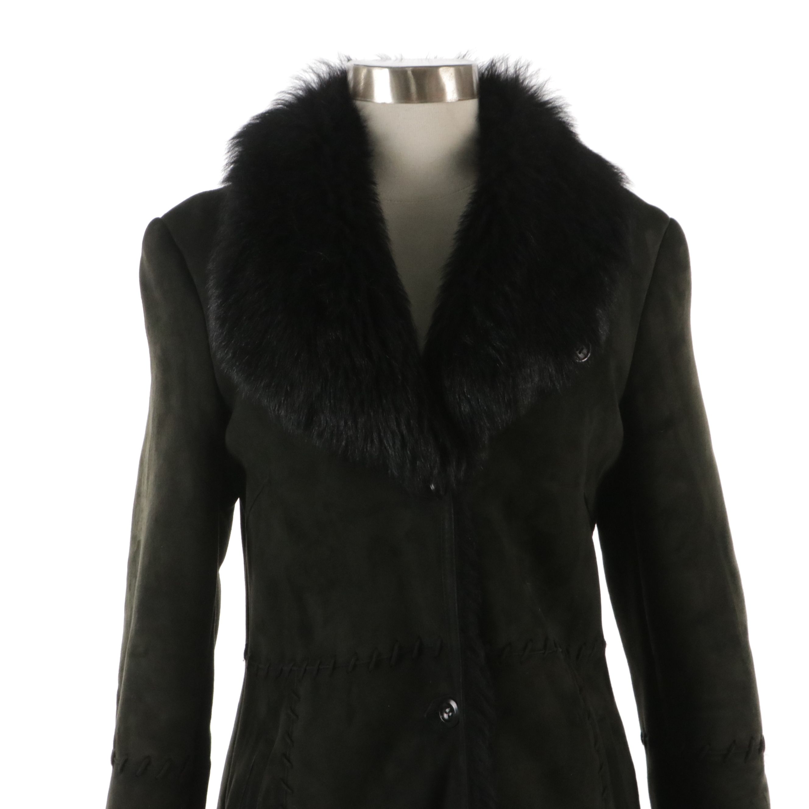 Vaako New York Spanish Lamb Shearling Coat