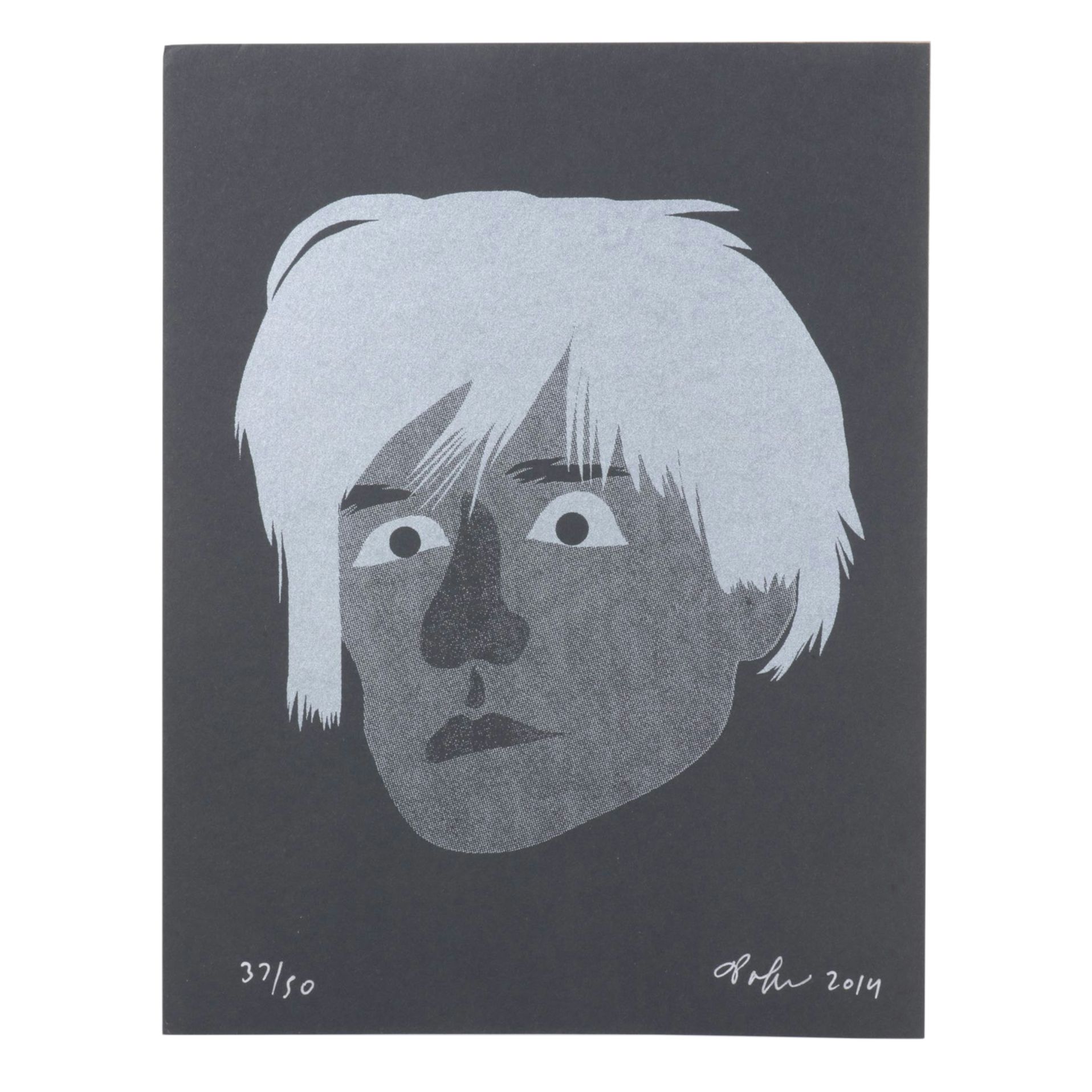 David Pohl Serigraph "Andy Warhol Silver Screen", 2014