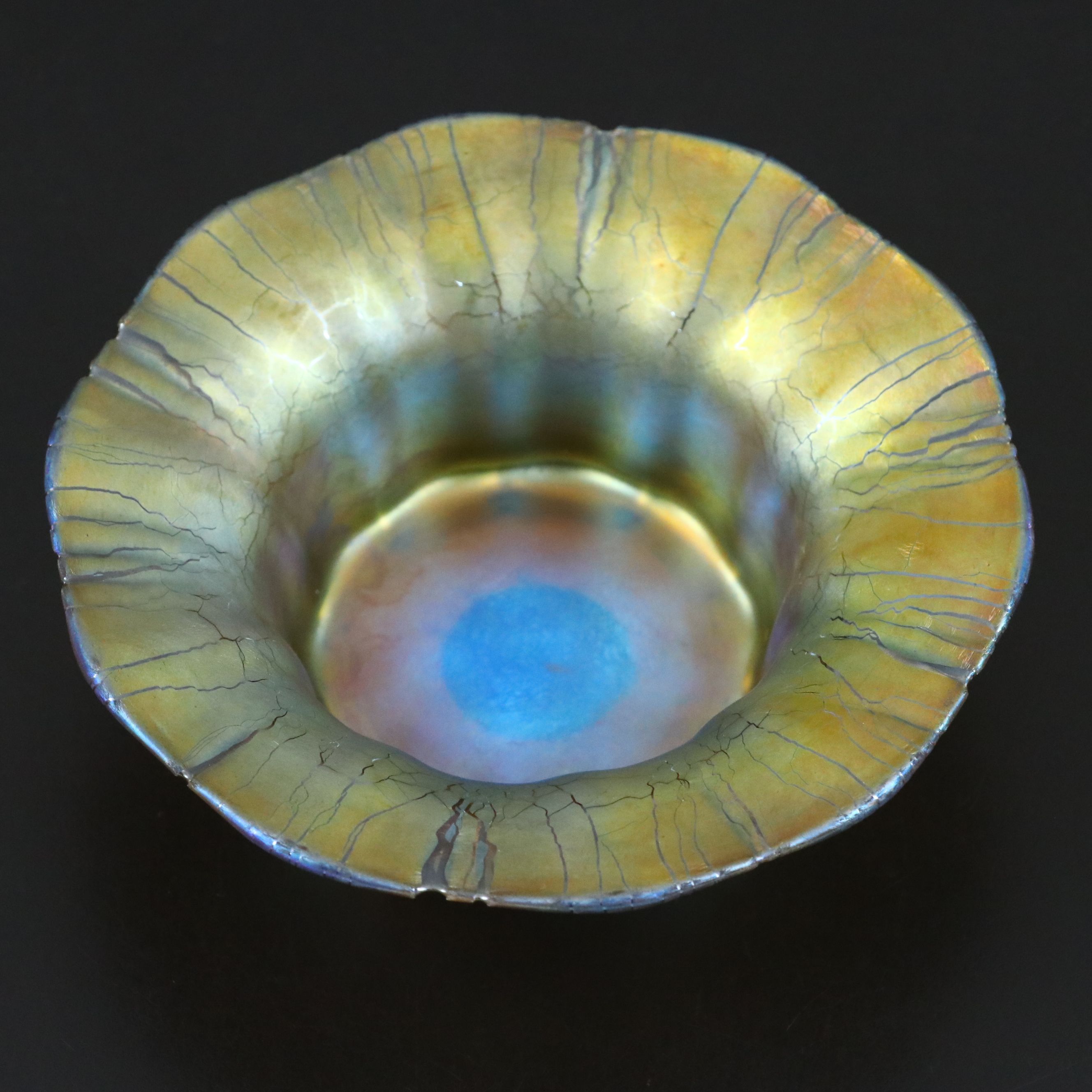 Louis Comfort Tiffany Favrile Glass Bowl, Early 20th Century