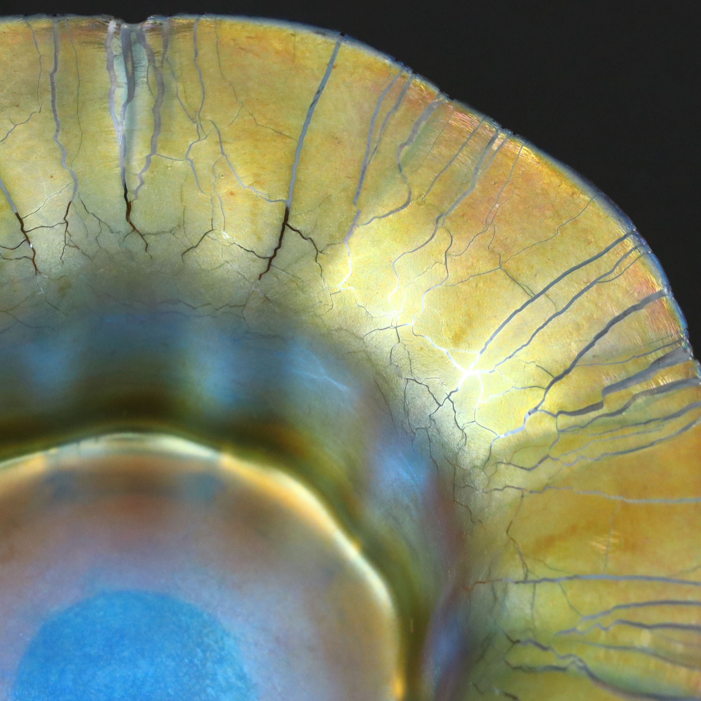 Louis Comfort Tiffany Favrile Glass Bowl, Early 20th Century