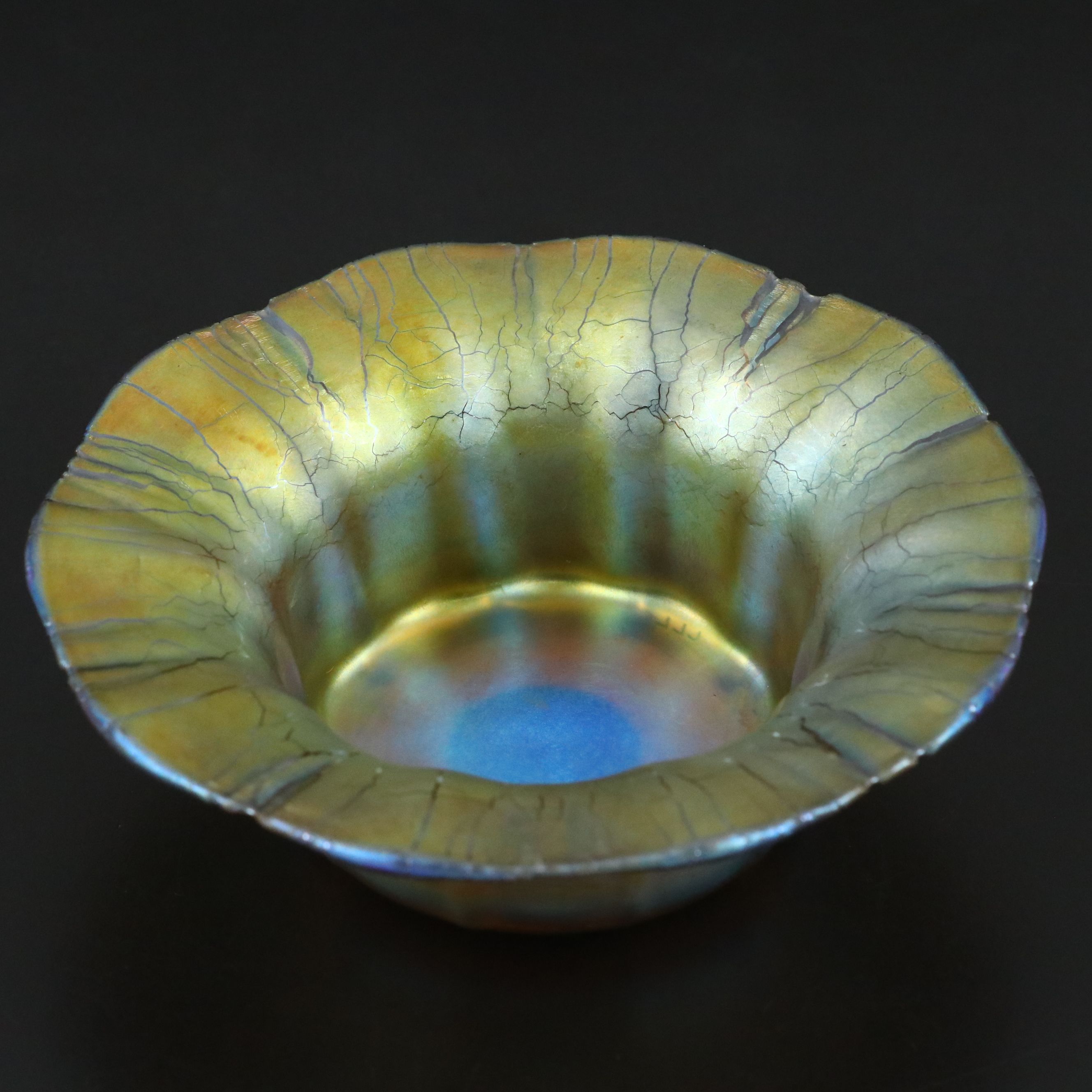 Louis Comfort Tiffany Favrile Glass Bowl, Early 20th Century