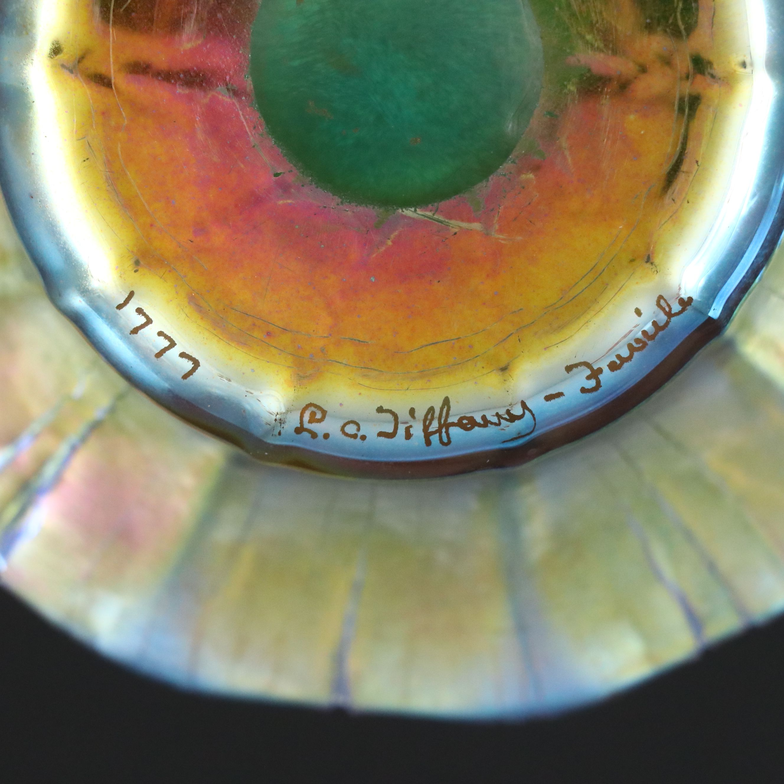 Louis Comfort Tiffany Favrile Glass Bowl, Early 20th Century