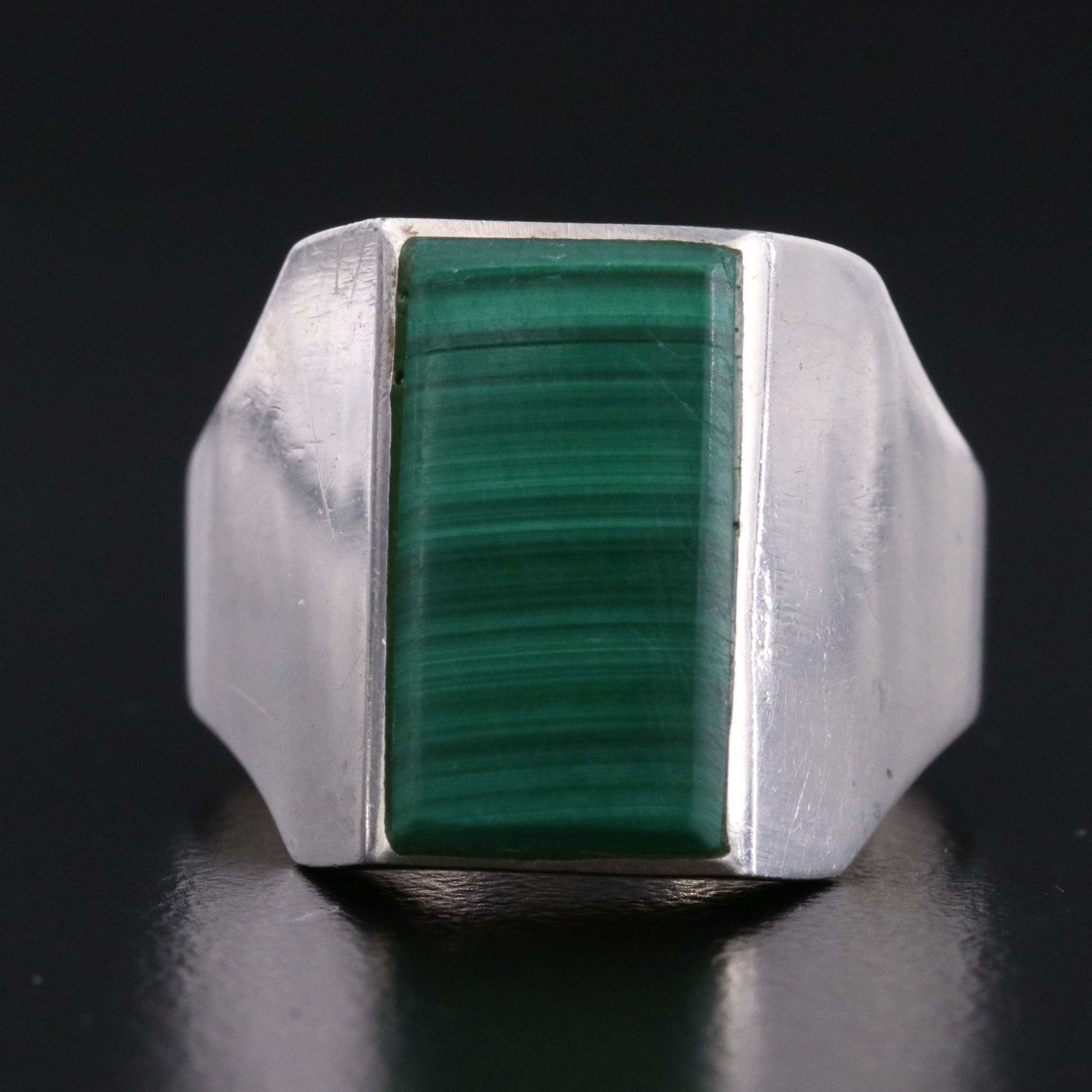 Sterling Malachite Ring