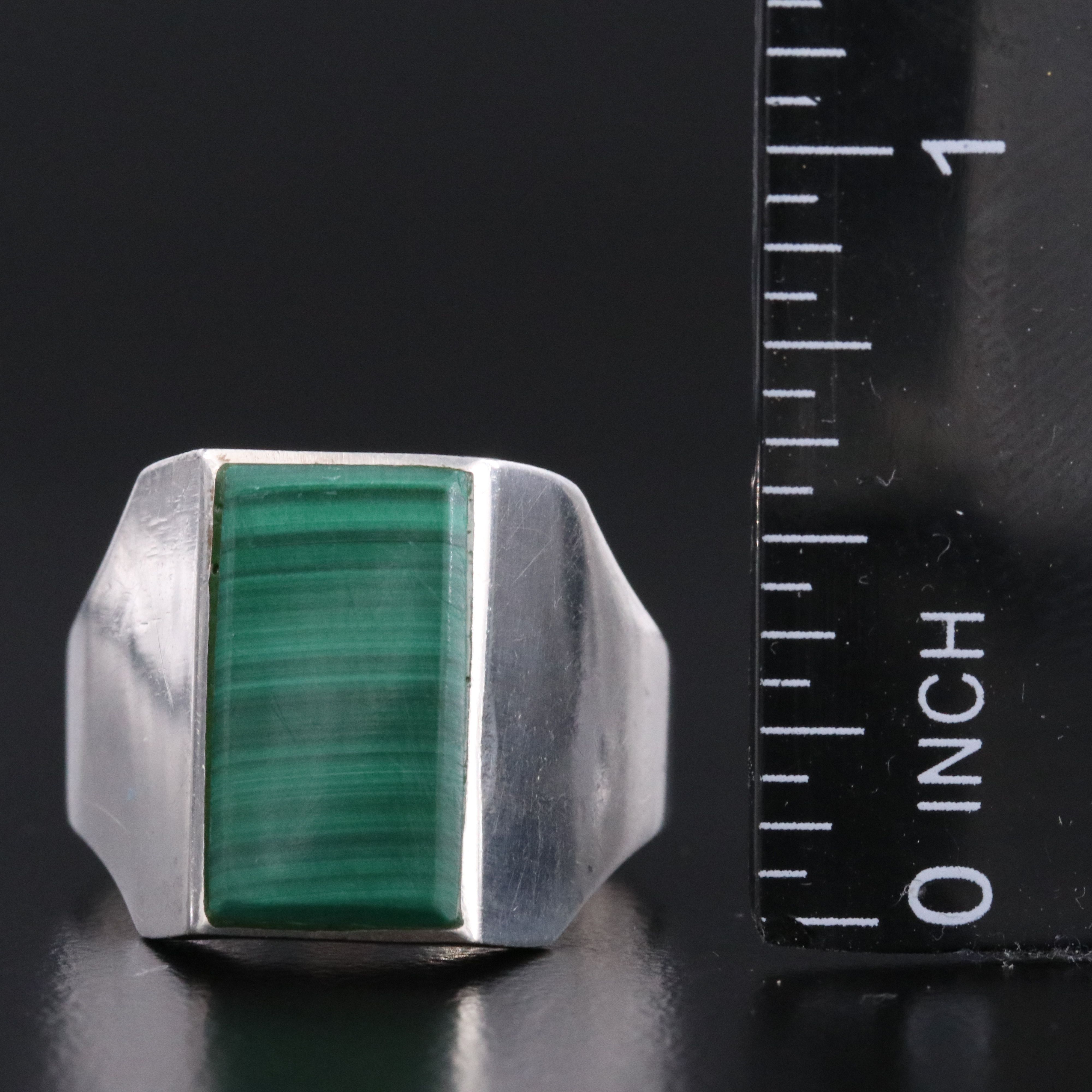 Sterling Malachite Ring