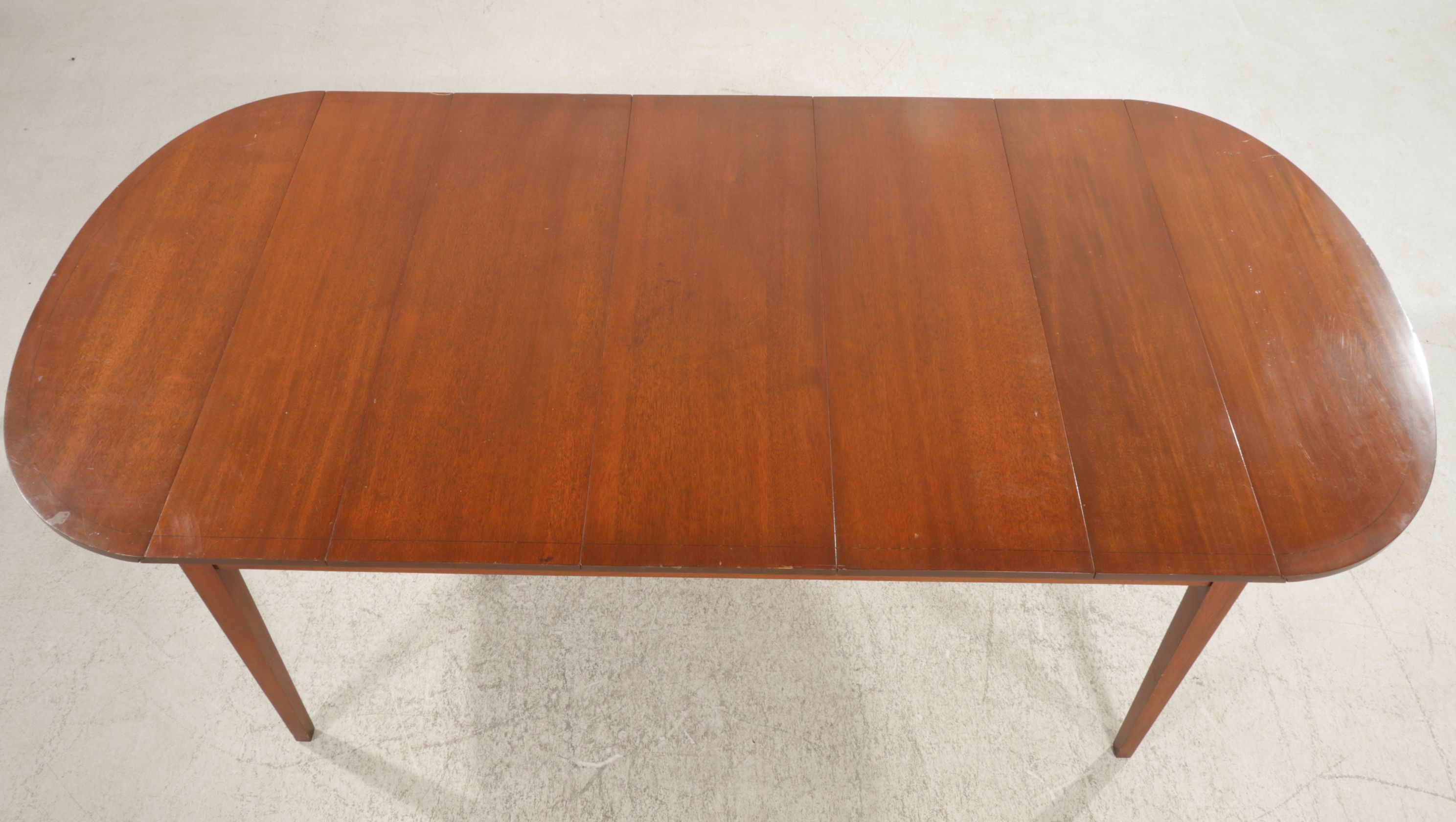 Hepplewhite Style Mahogany Dining Table