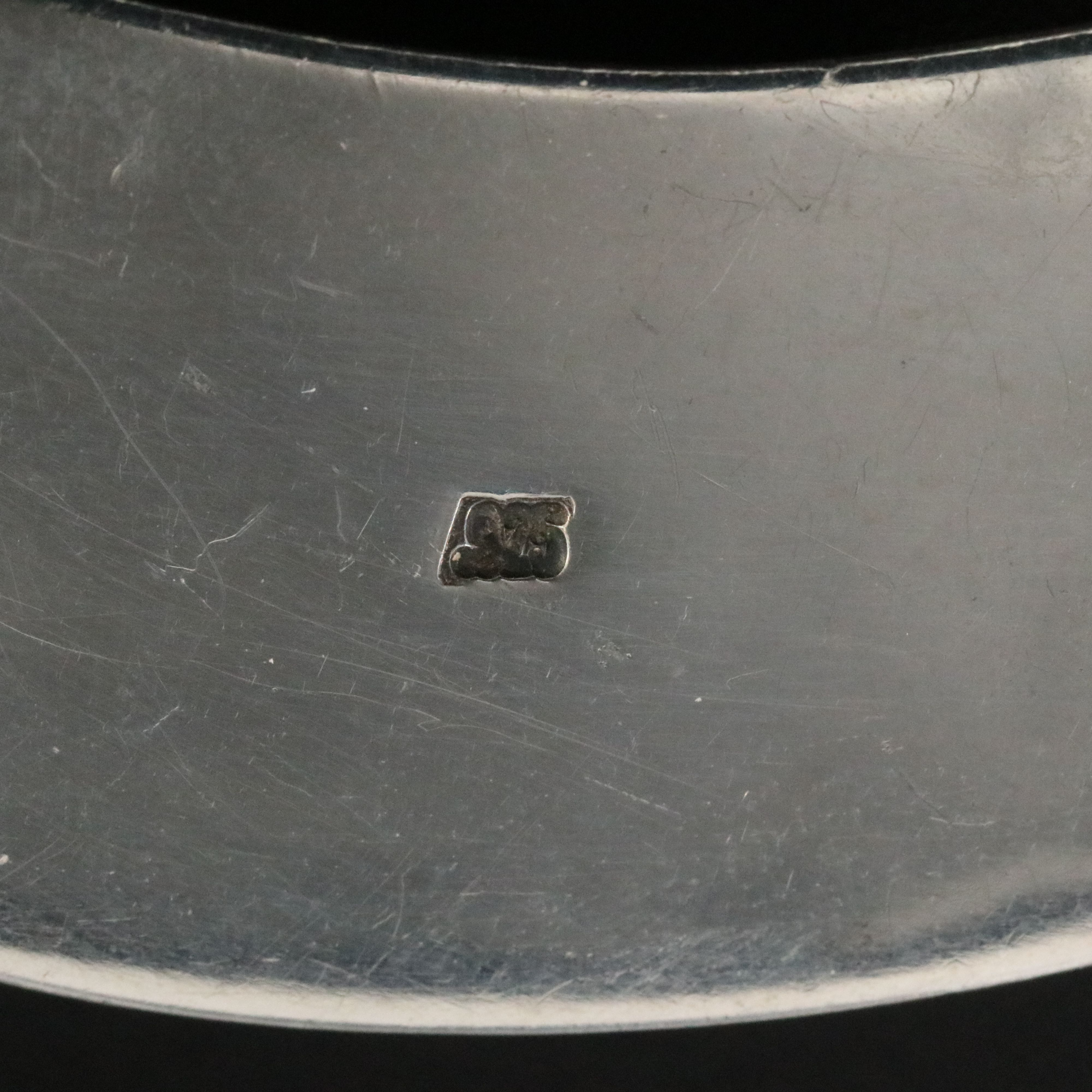 Sterling Jadeite Collar