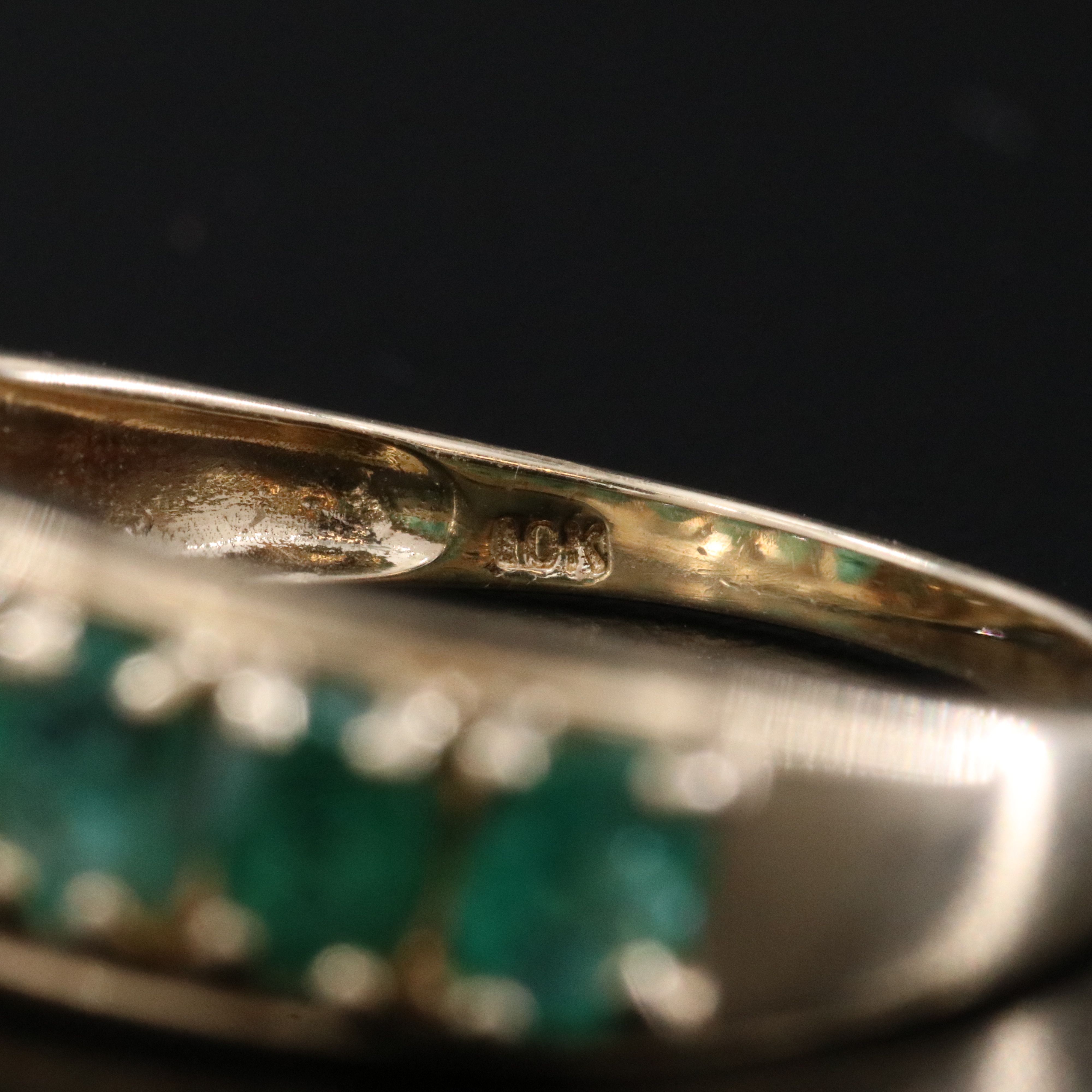 10K Emerald Ring