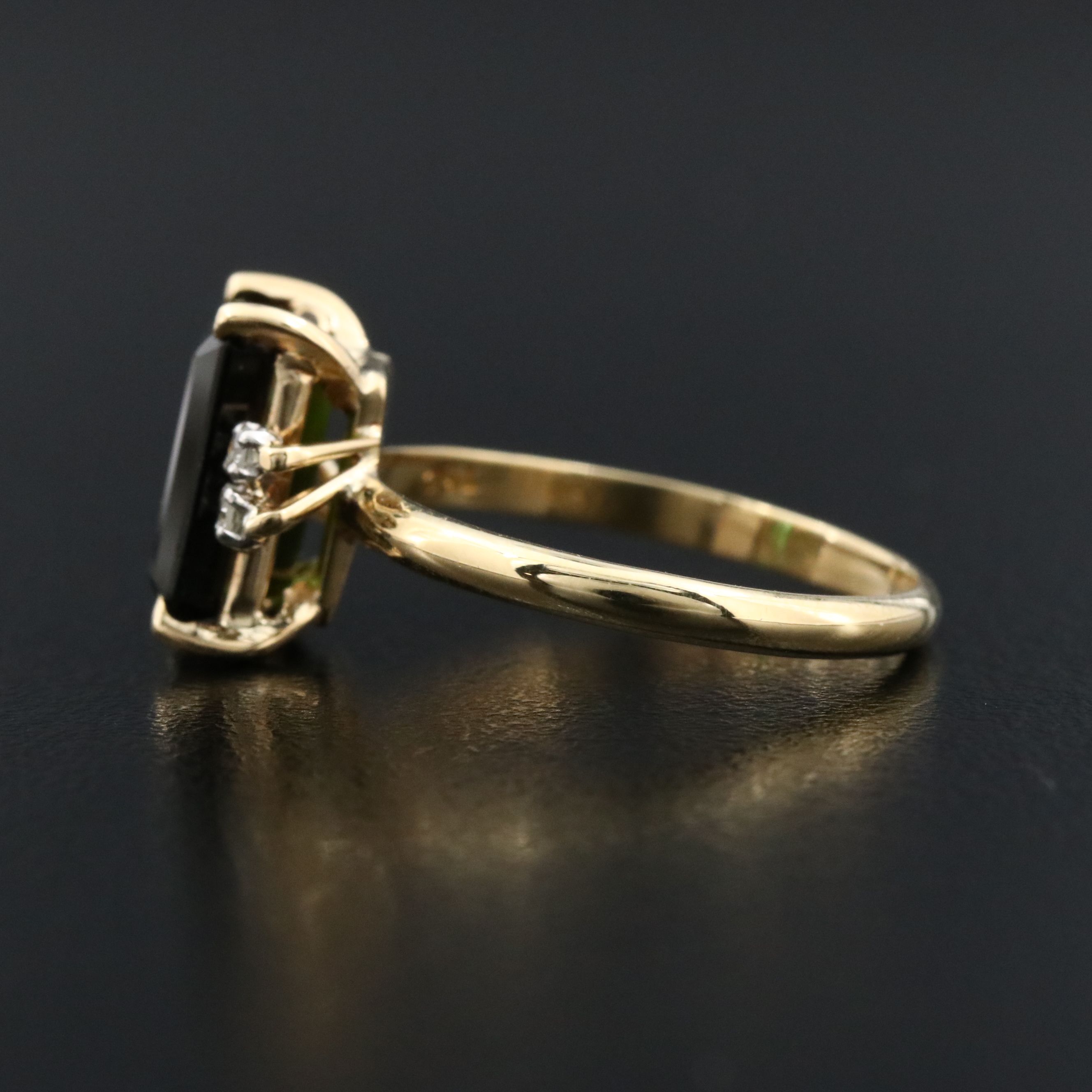 18K Tourmaline and Diamond Ring