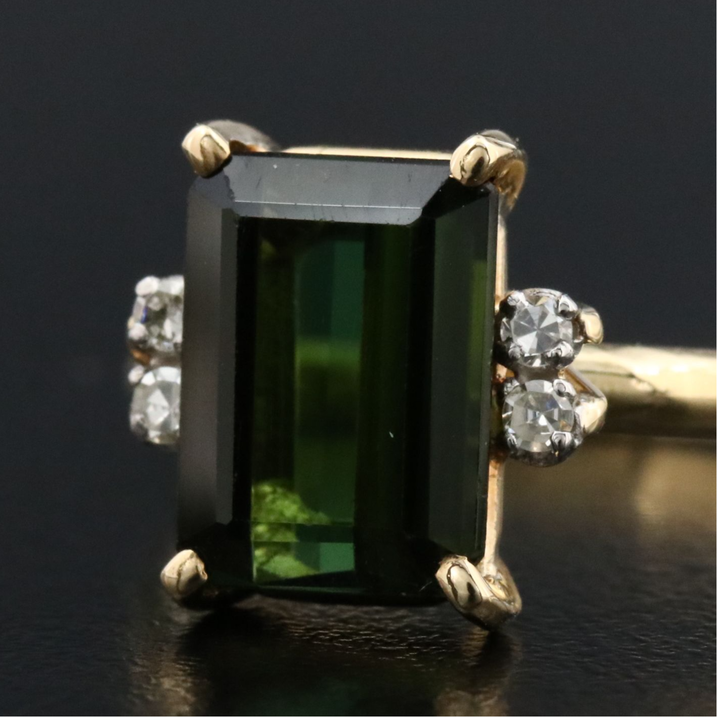 18K Tourmaline and Diamond Ring