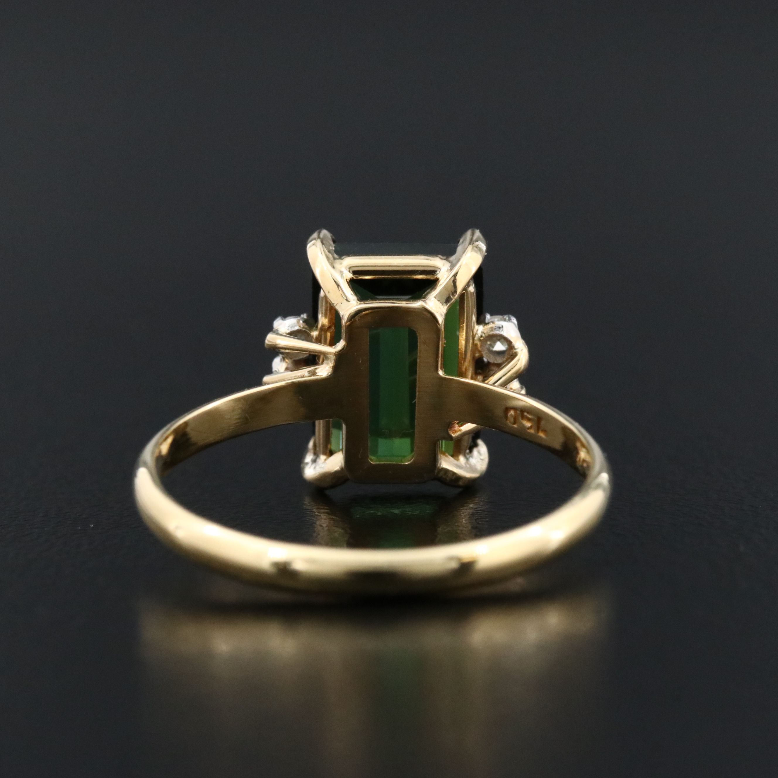 18K Tourmaline and Diamond Ring