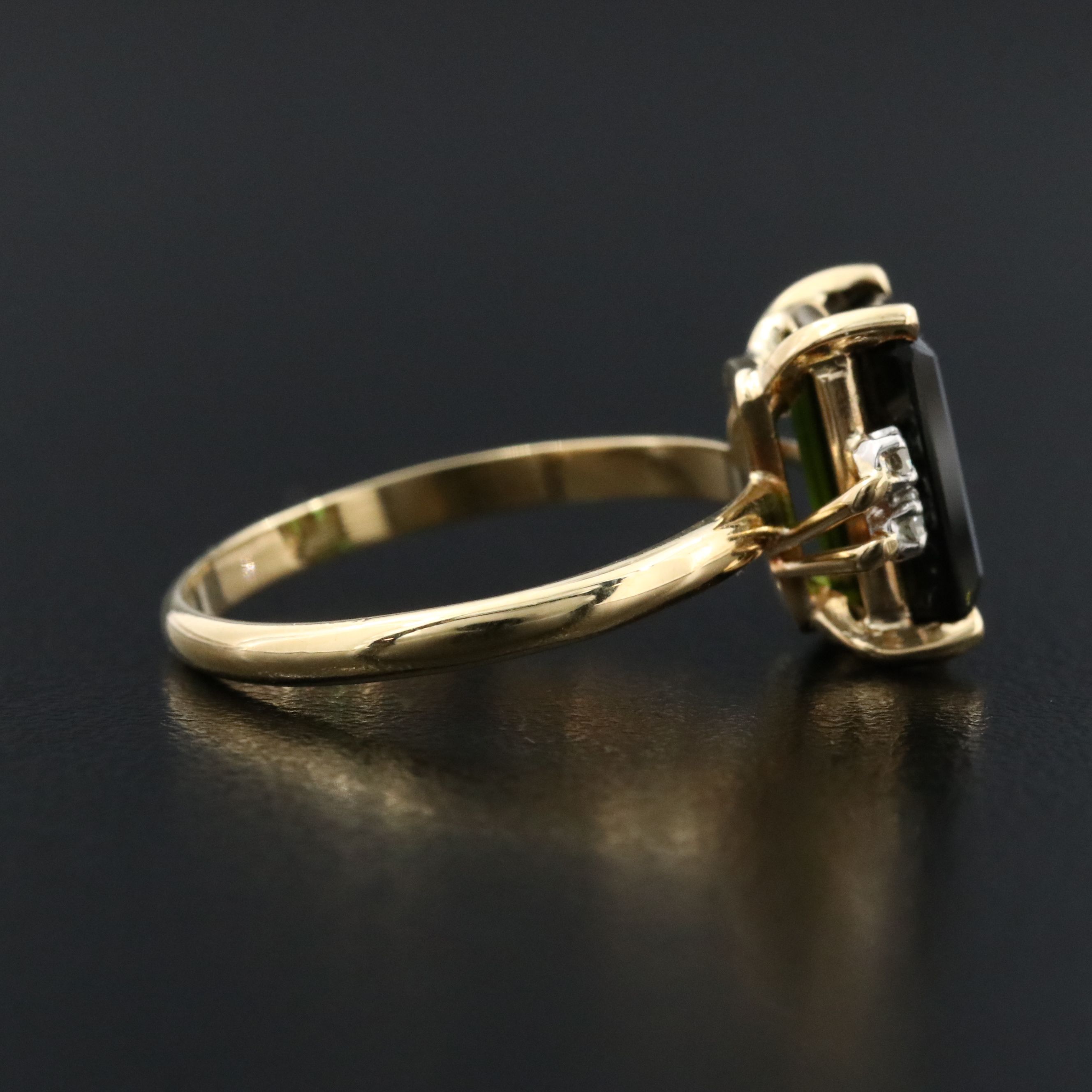 18K Tourmaline and Diamond Ring