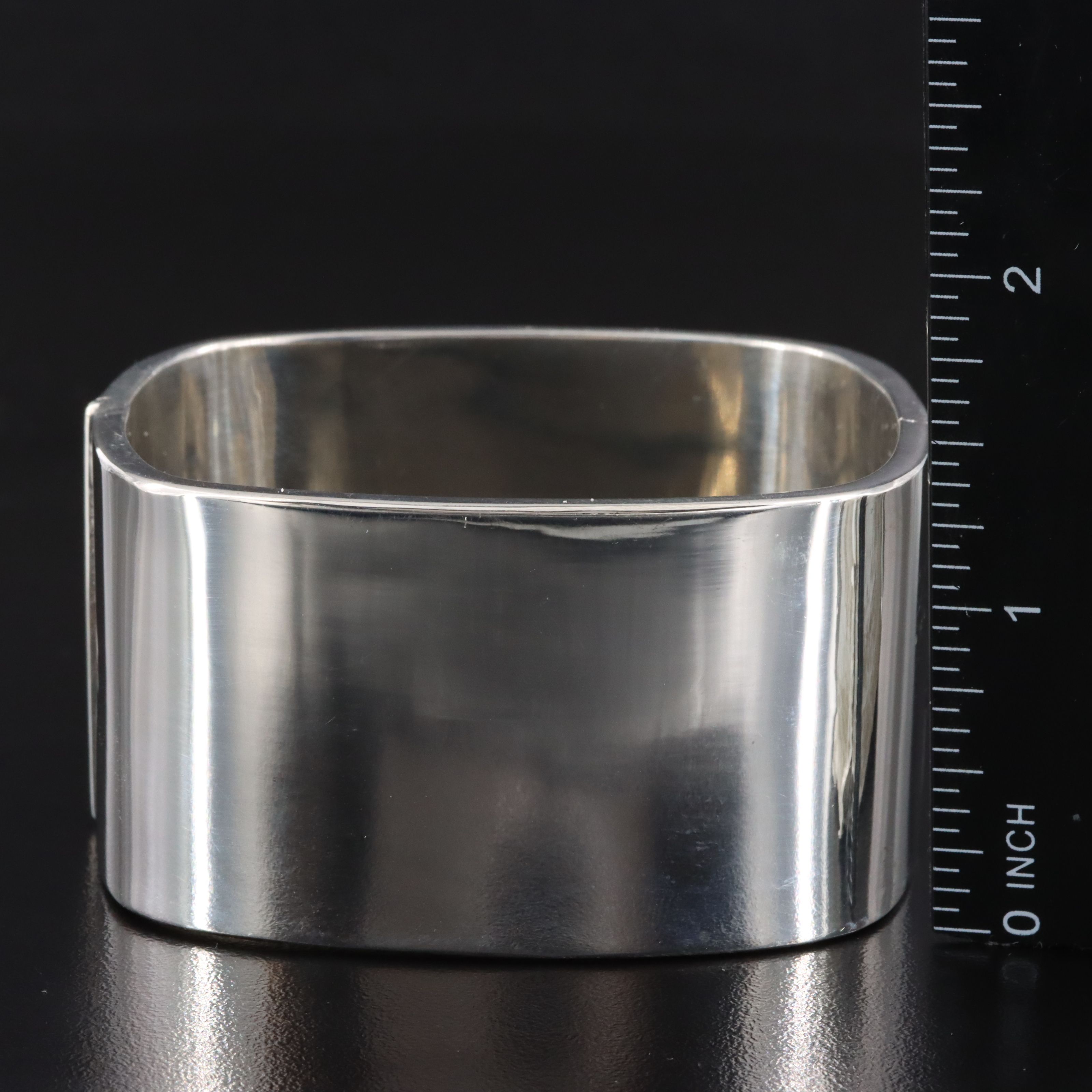 Sterling Wide Square Bracelet