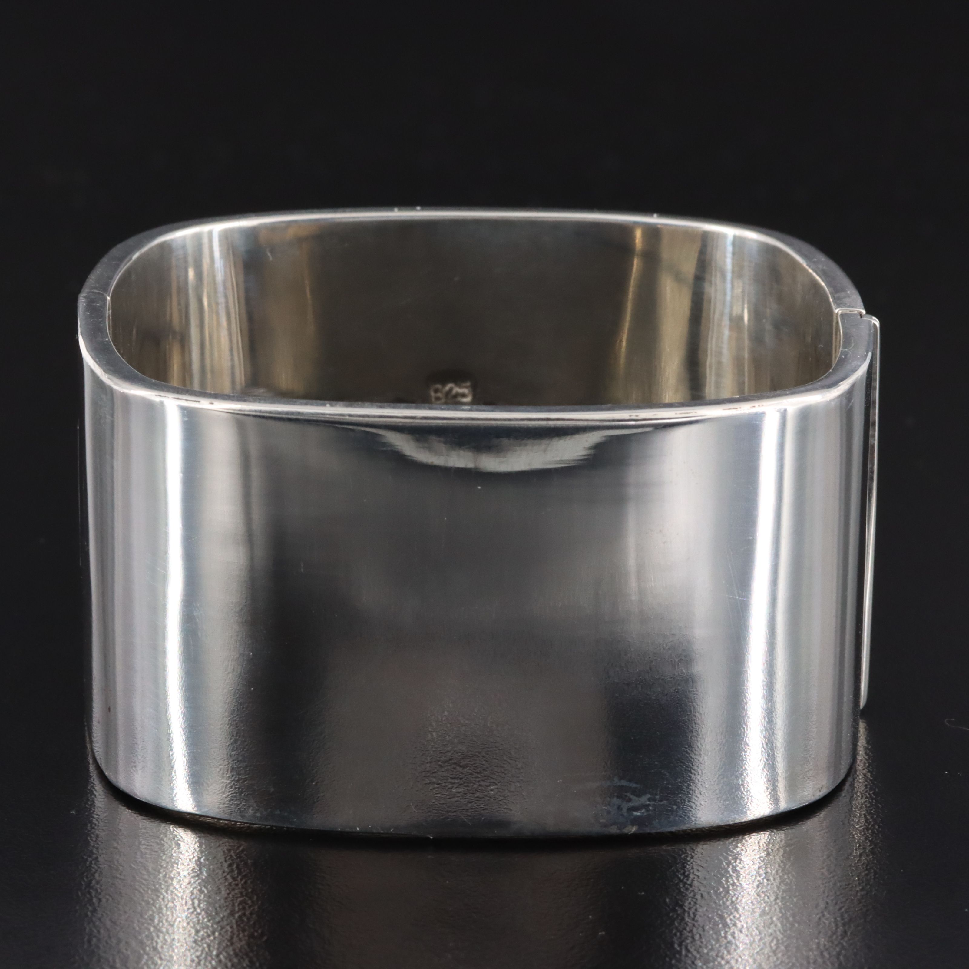 Sterling Wide Square Bracelet