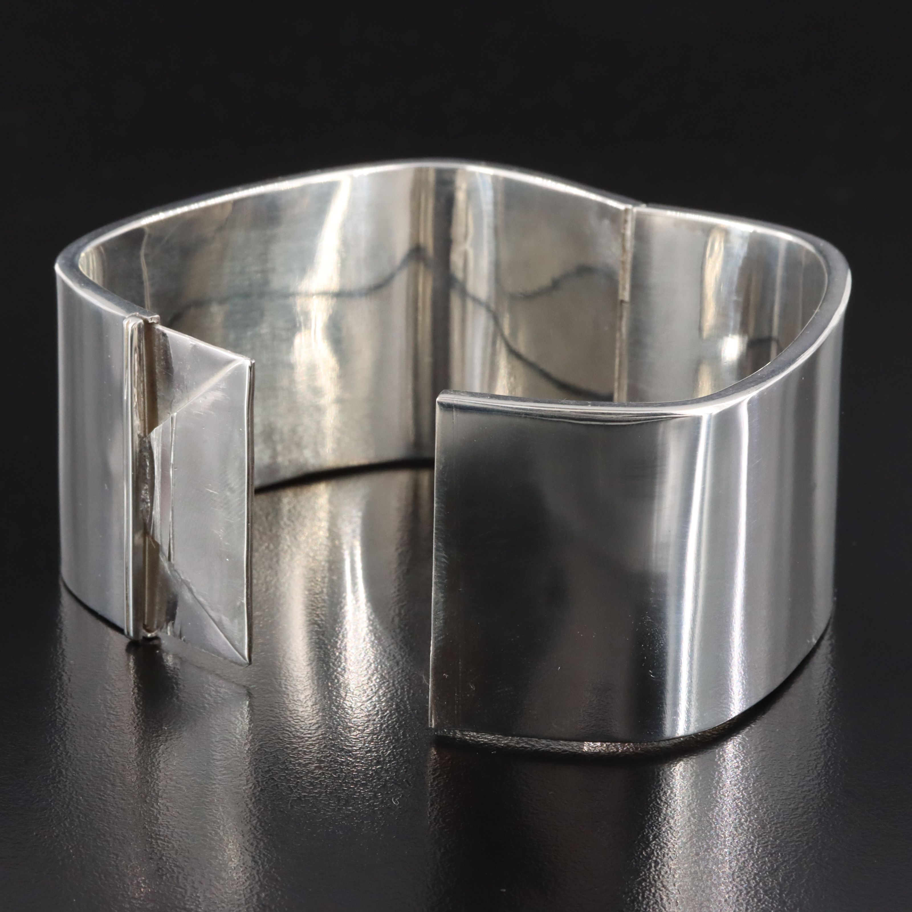 Sterling Wide Square Bracelet