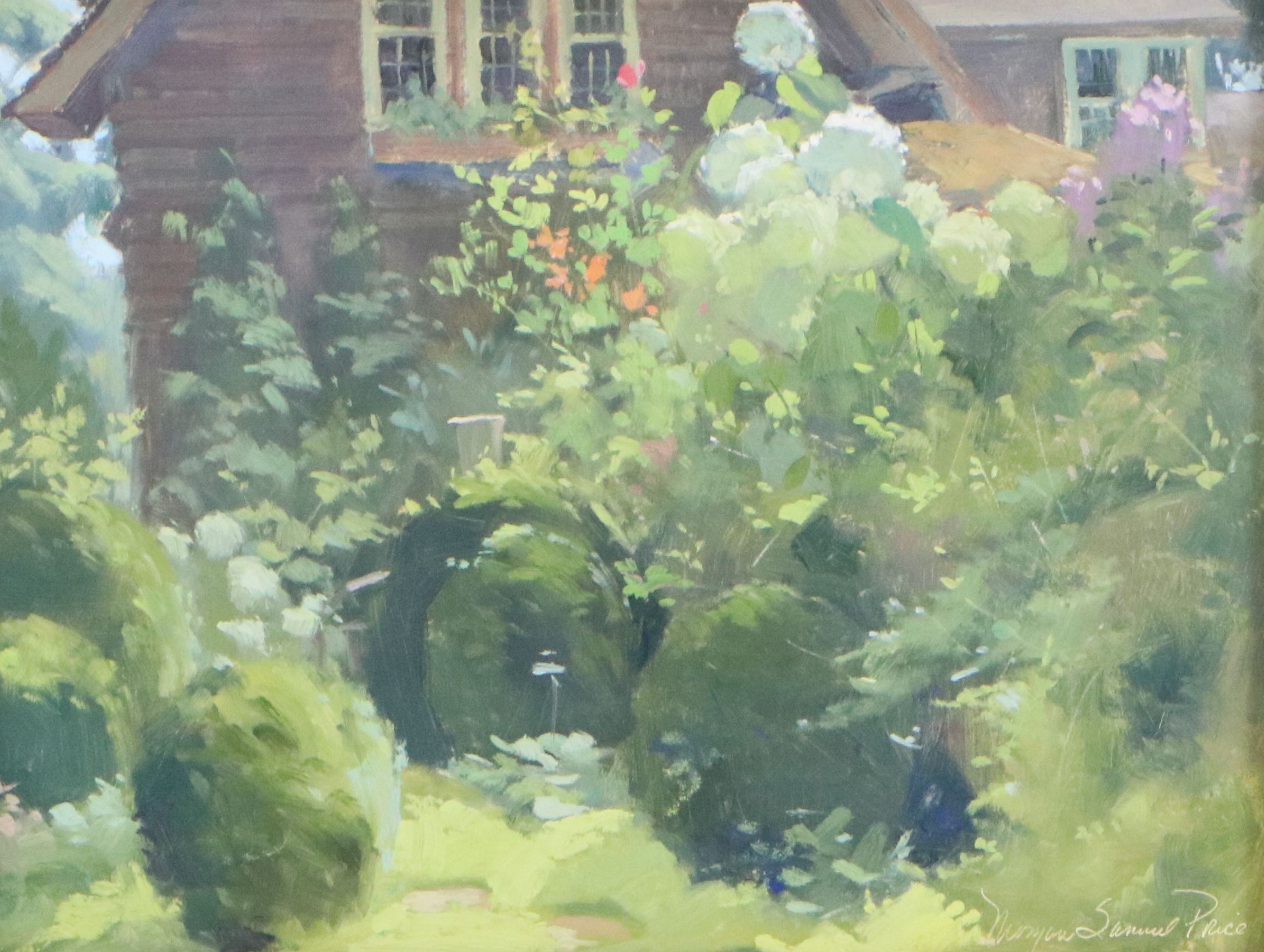 Morgan Samuel Price Oil Painting "Hydrangeas Bathed in Sunlight," 2010