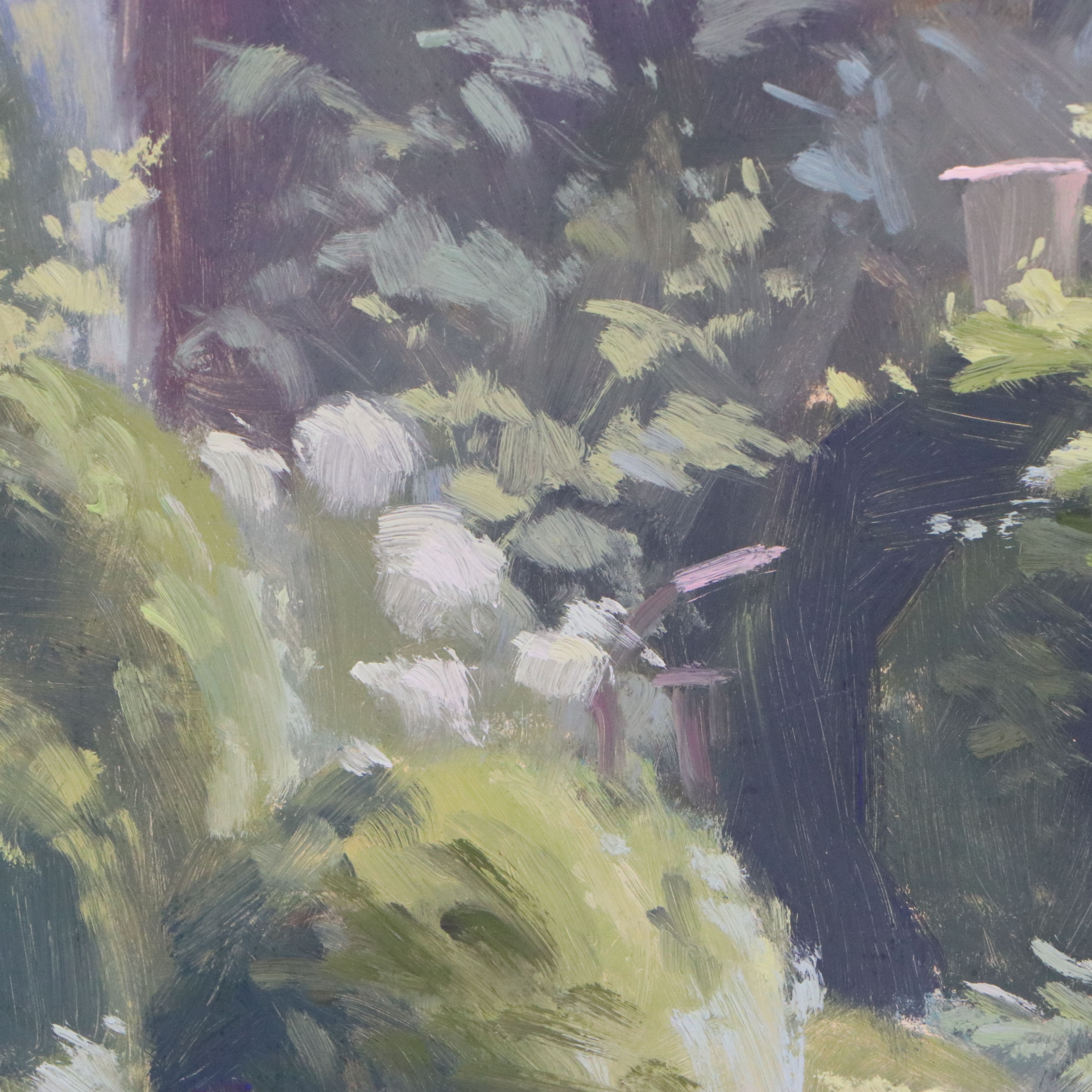 Morgan Samuel Price Oil Painting "Hydrangeas Bathed in Sunlight," 2010