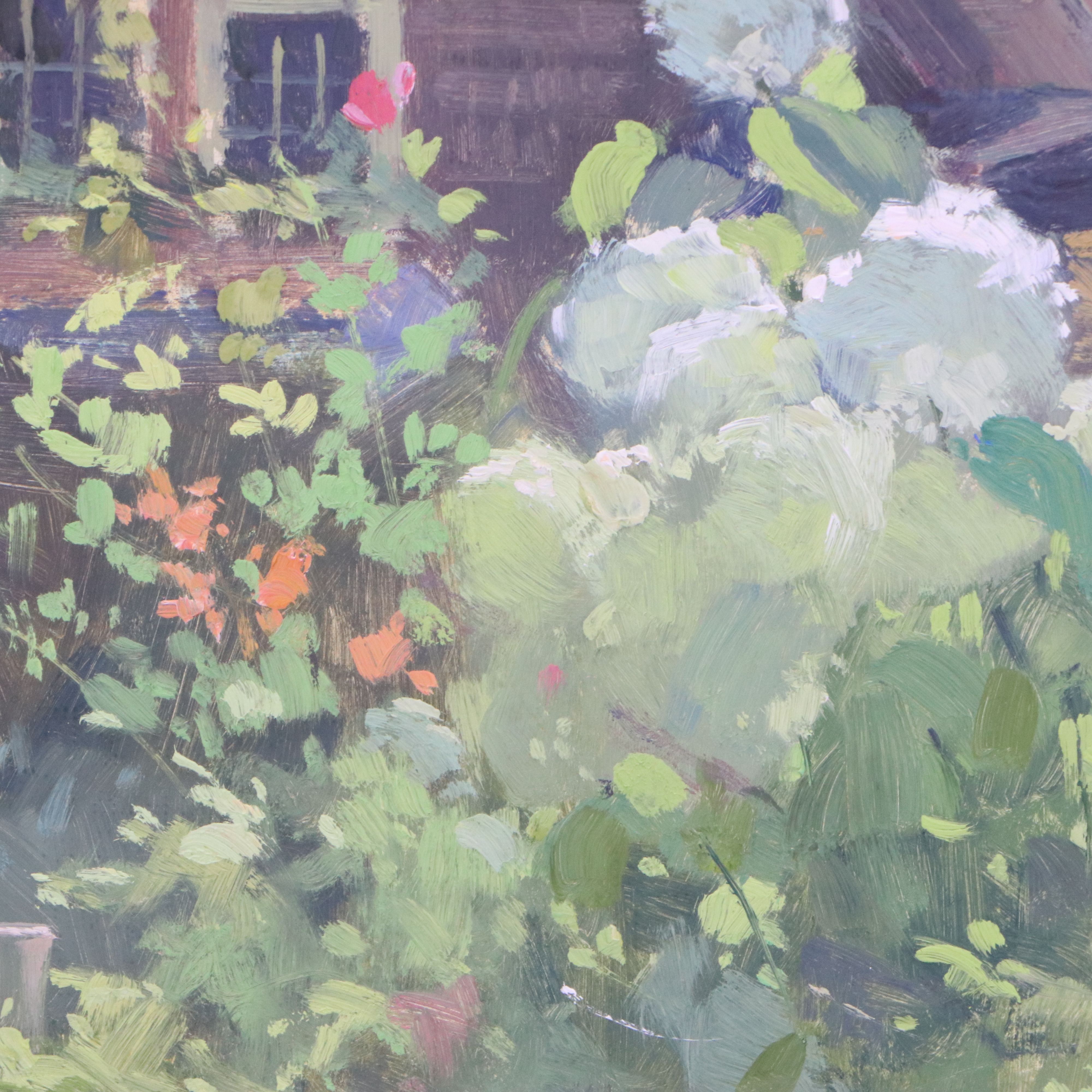 Morgan Samuel Price Oil Painting "Hydrangeas Bathed in Sunlight," 2010