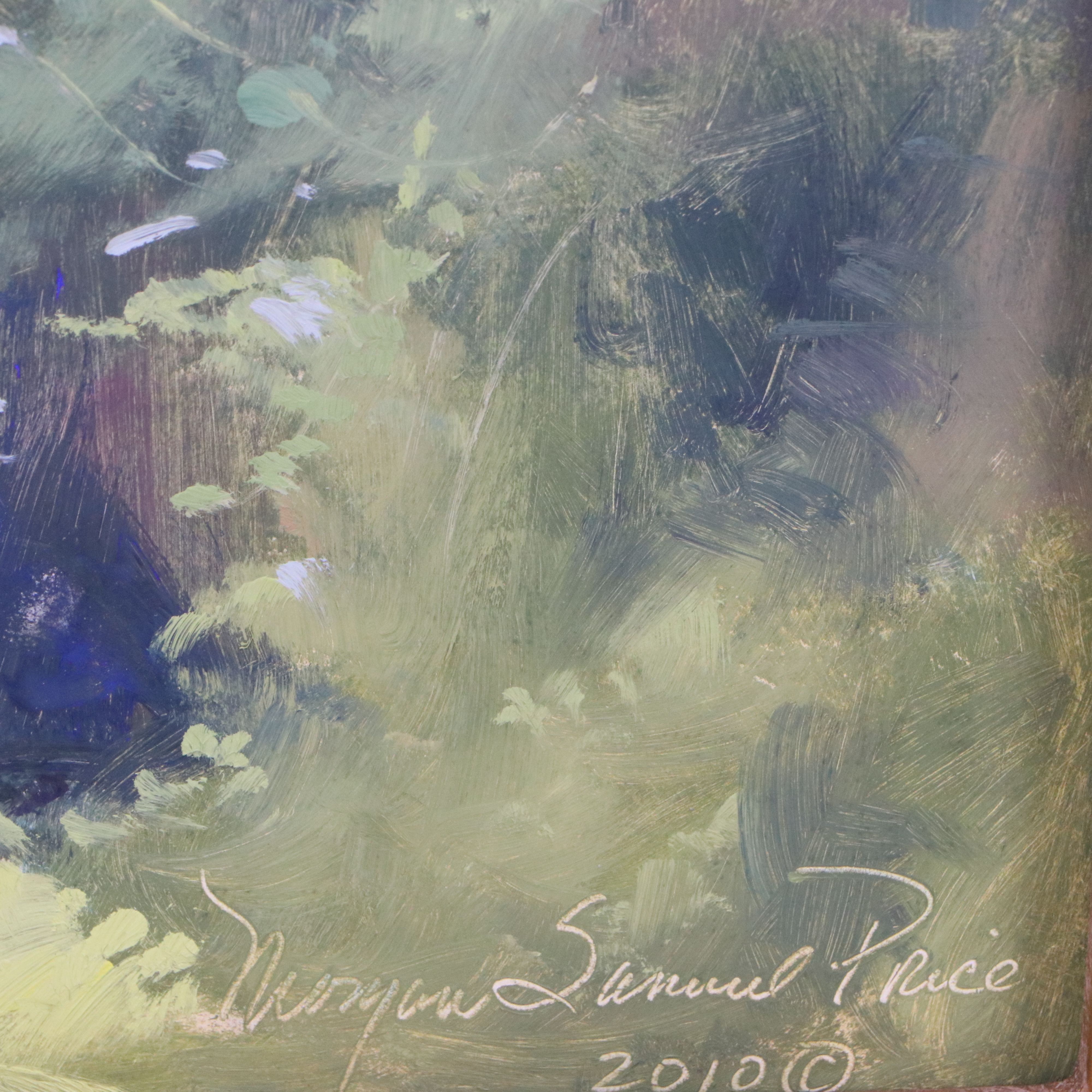 Morgan Samuel Price Oil Painting "Hydrangeas Bathed in Sunlight," 2010