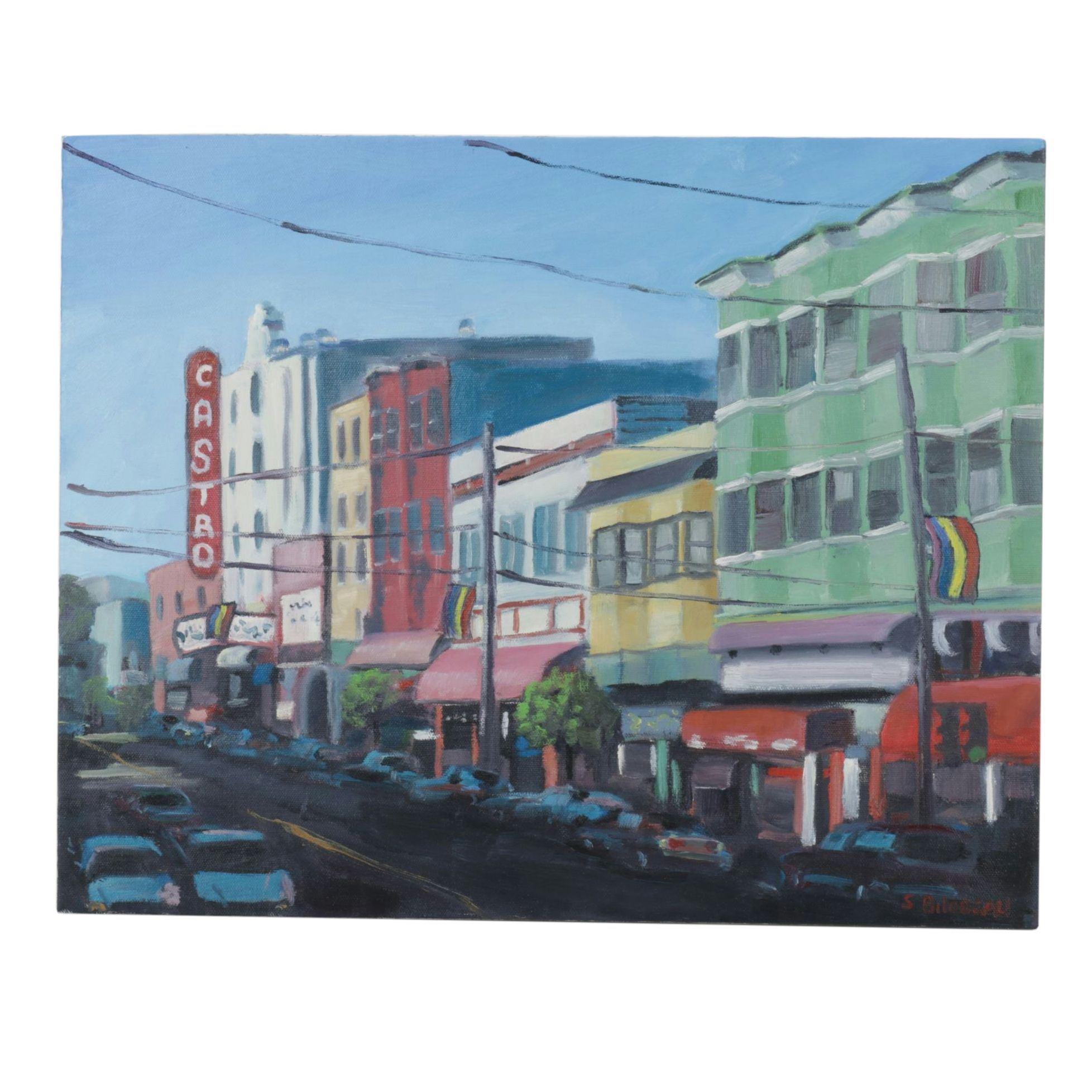Steven Guy Bilodeau Acrylic Painting "The Castro", 2009