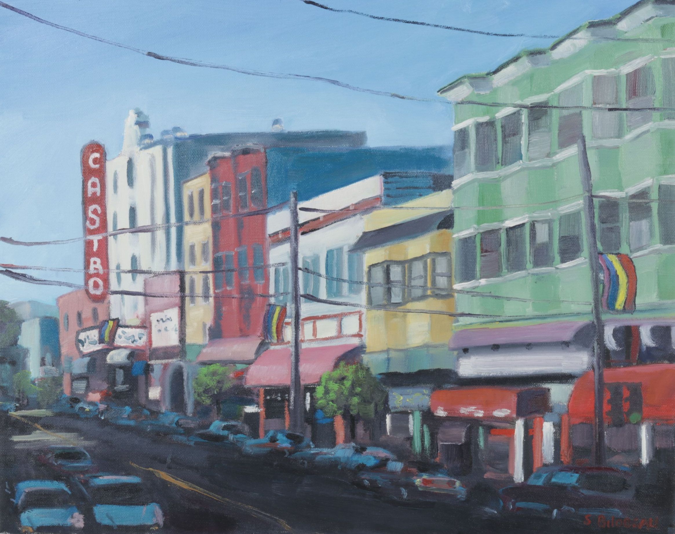 Steven Guy Bilodeau Acrylic Painting "The Castro", 2009