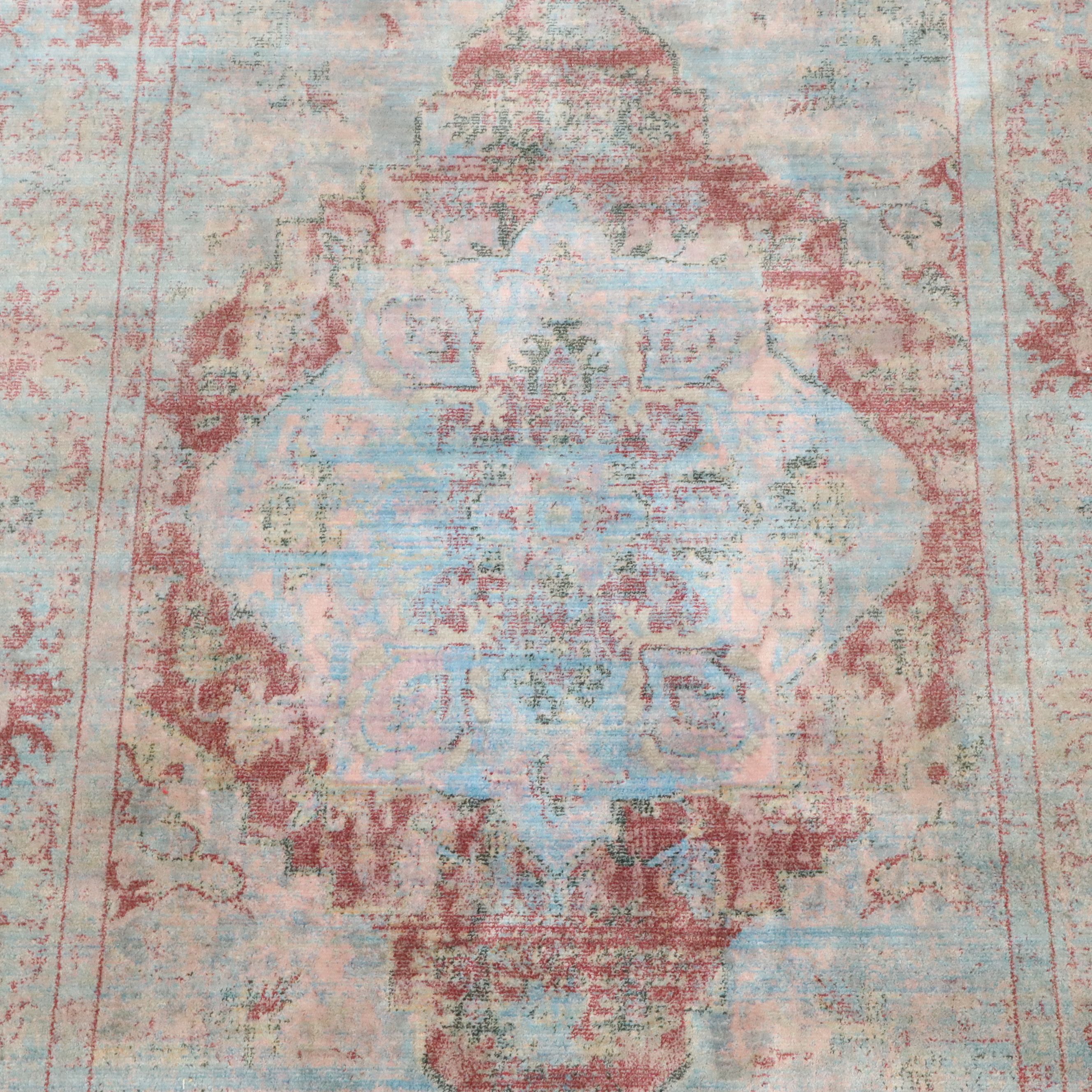 5'4 x 7'7 Machine Made nuLOOM Twilight Collection Distressed Medallion Area Rug