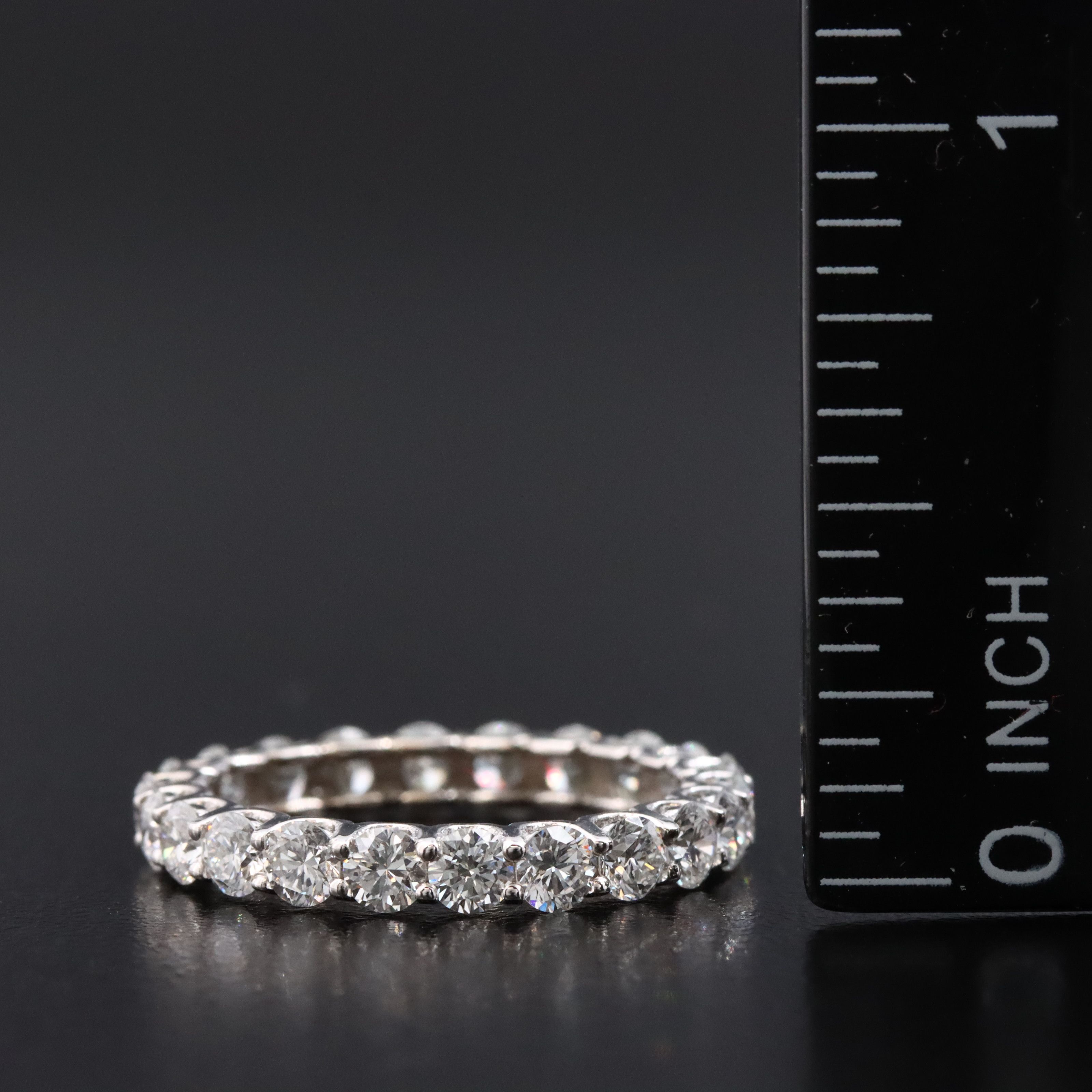 14K 2.17 CTW Lab Grown Diamond Eternity Band with IGI Jewelry Report