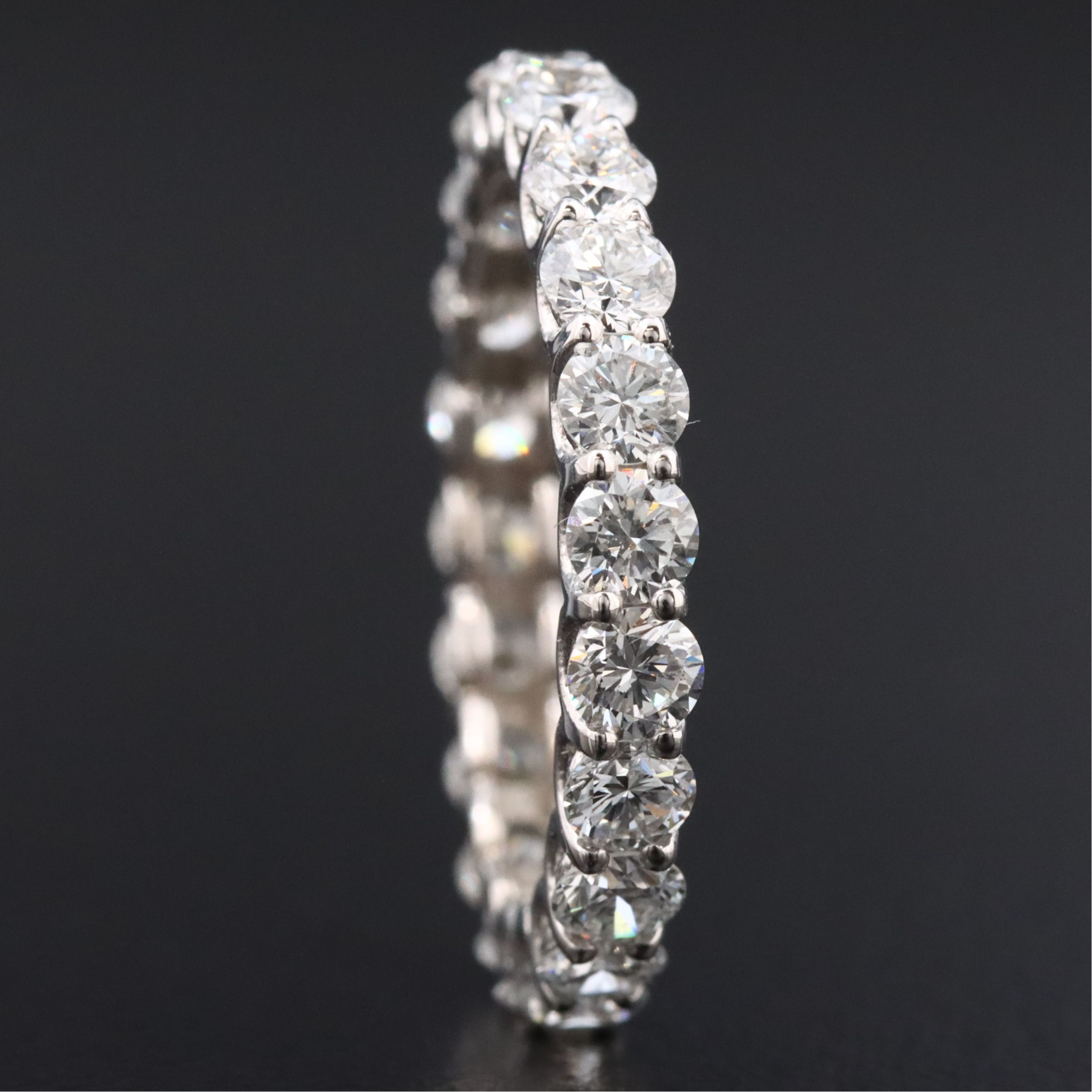 14K 2.17 CTW Lab Grown Diamond Eternity Band with IGI Jewelry Report