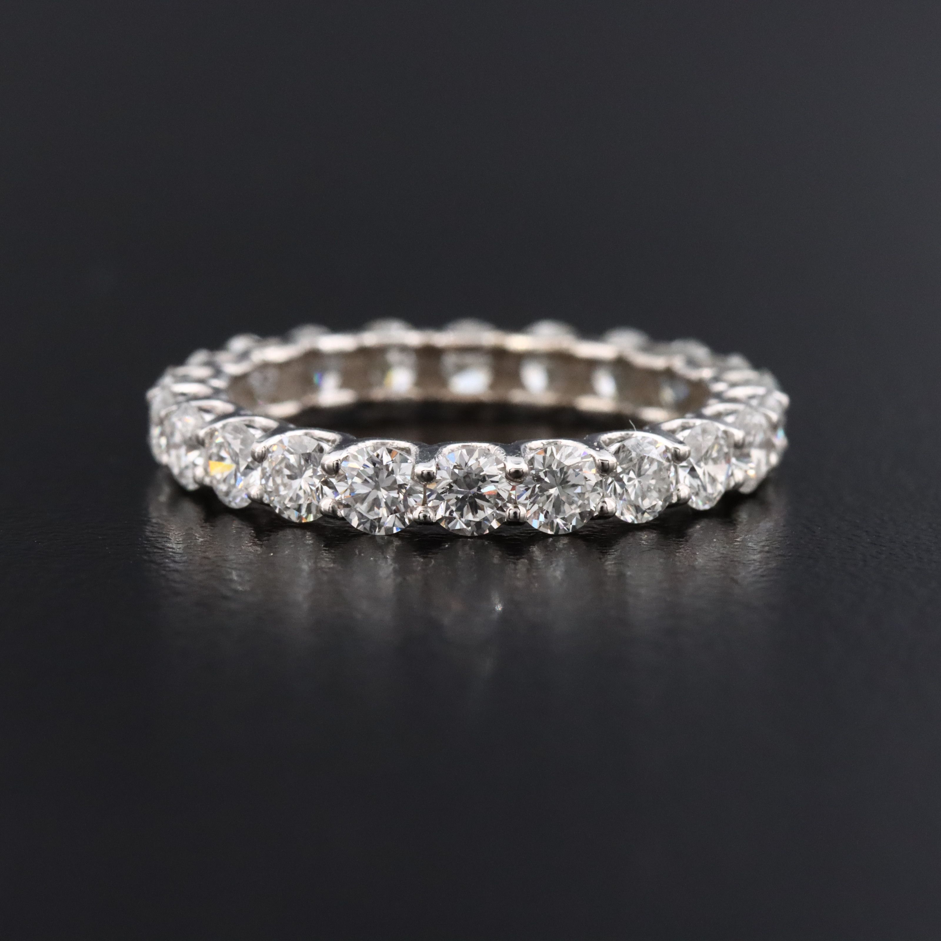 14K 2.17 CTW Lab Grown Diamond Eternity Band with IGI Jewelry Report
