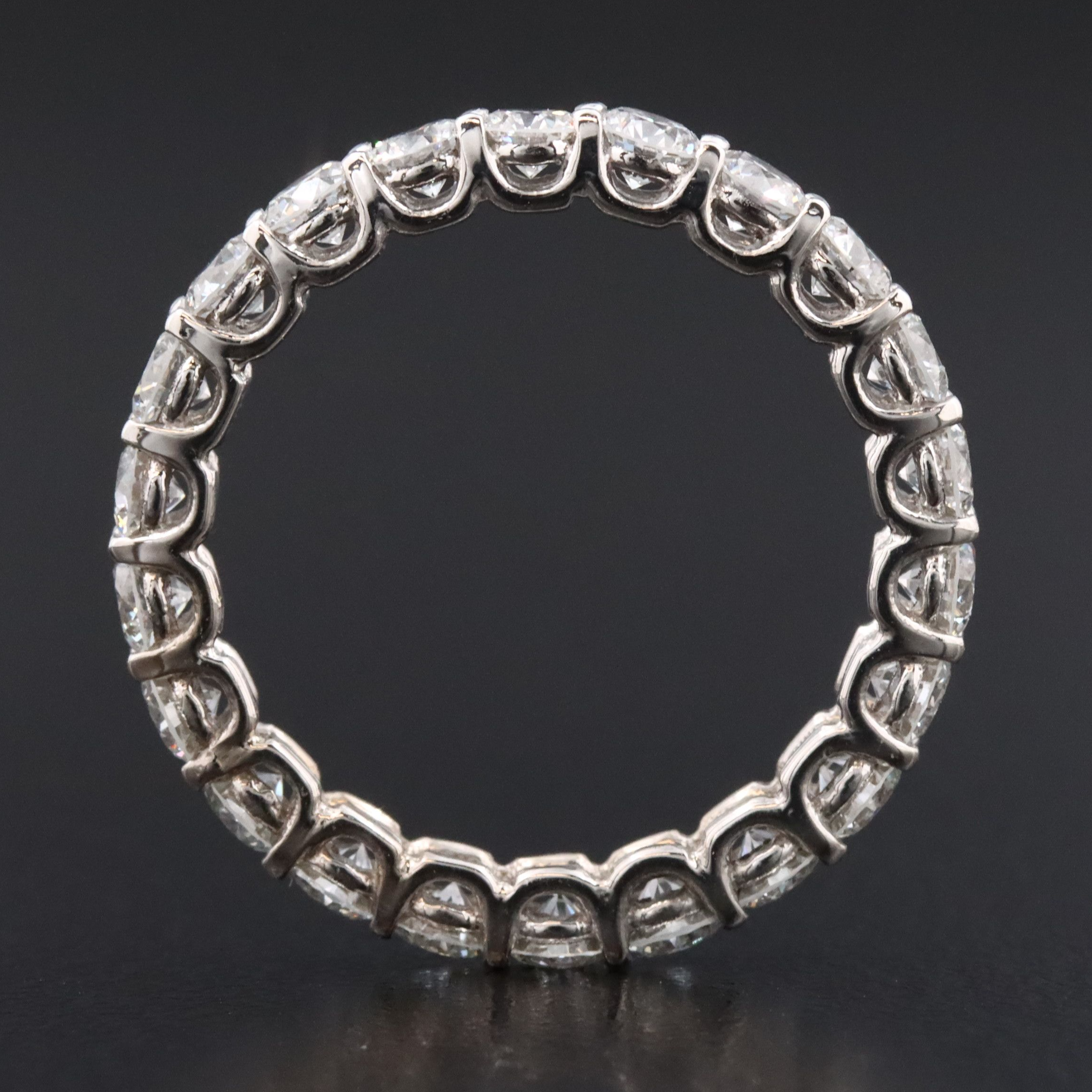 14K 2.17 CTW Lab Grown Diamond Eternity Band with IGI Jewelry Report